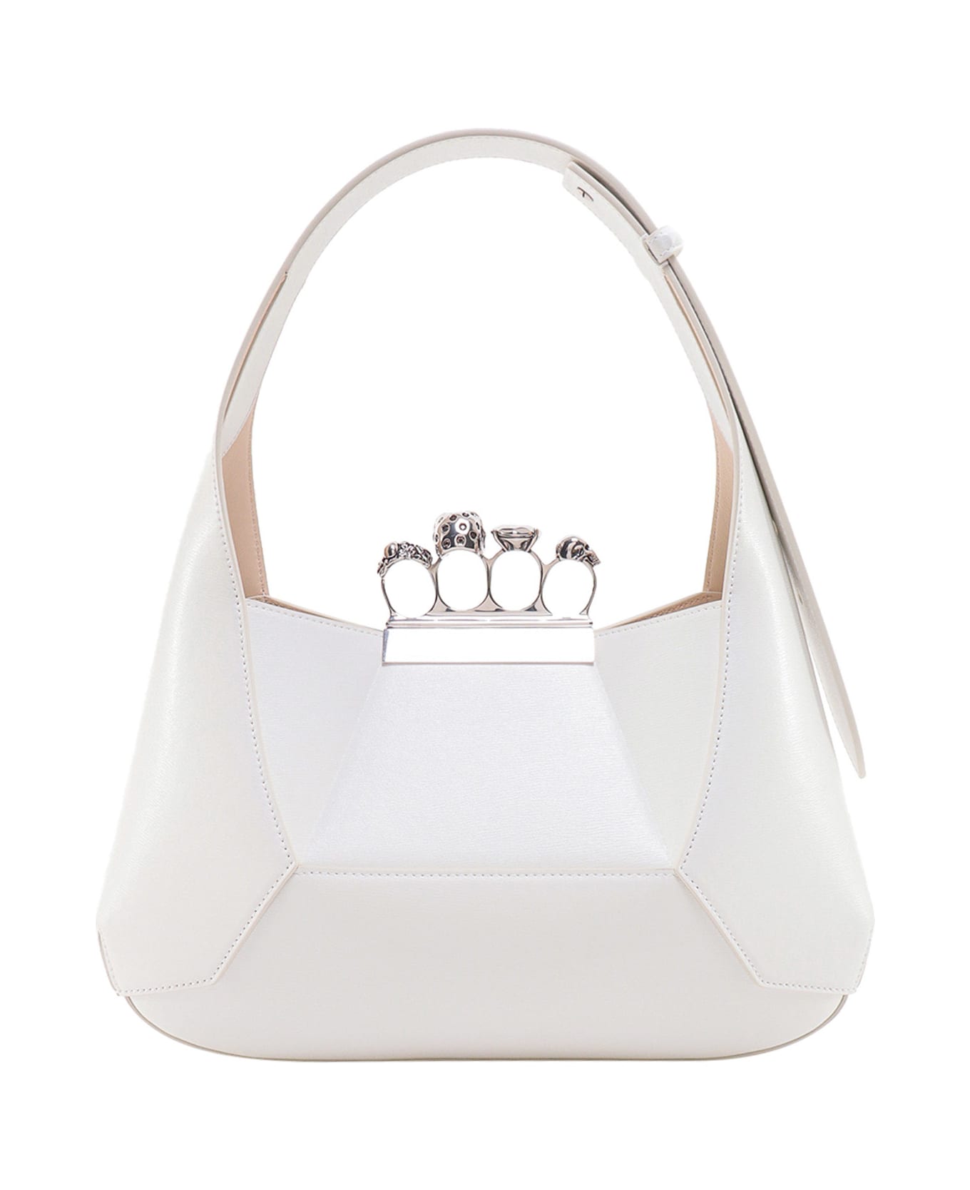 Alexander McQueen Jewelled Handbag - White