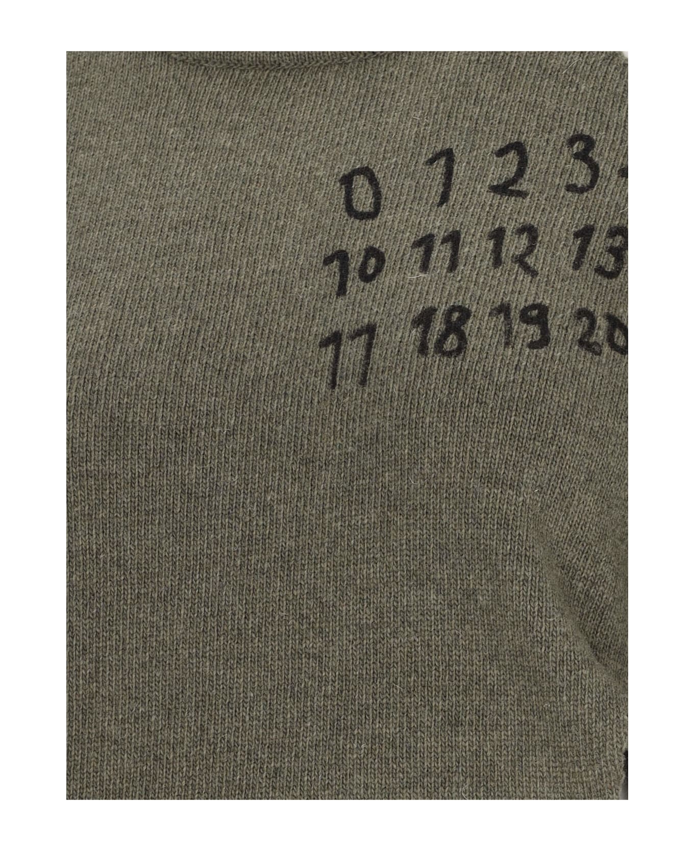 MM6 Maison Margiela Cut-out Detail Sweater - Green