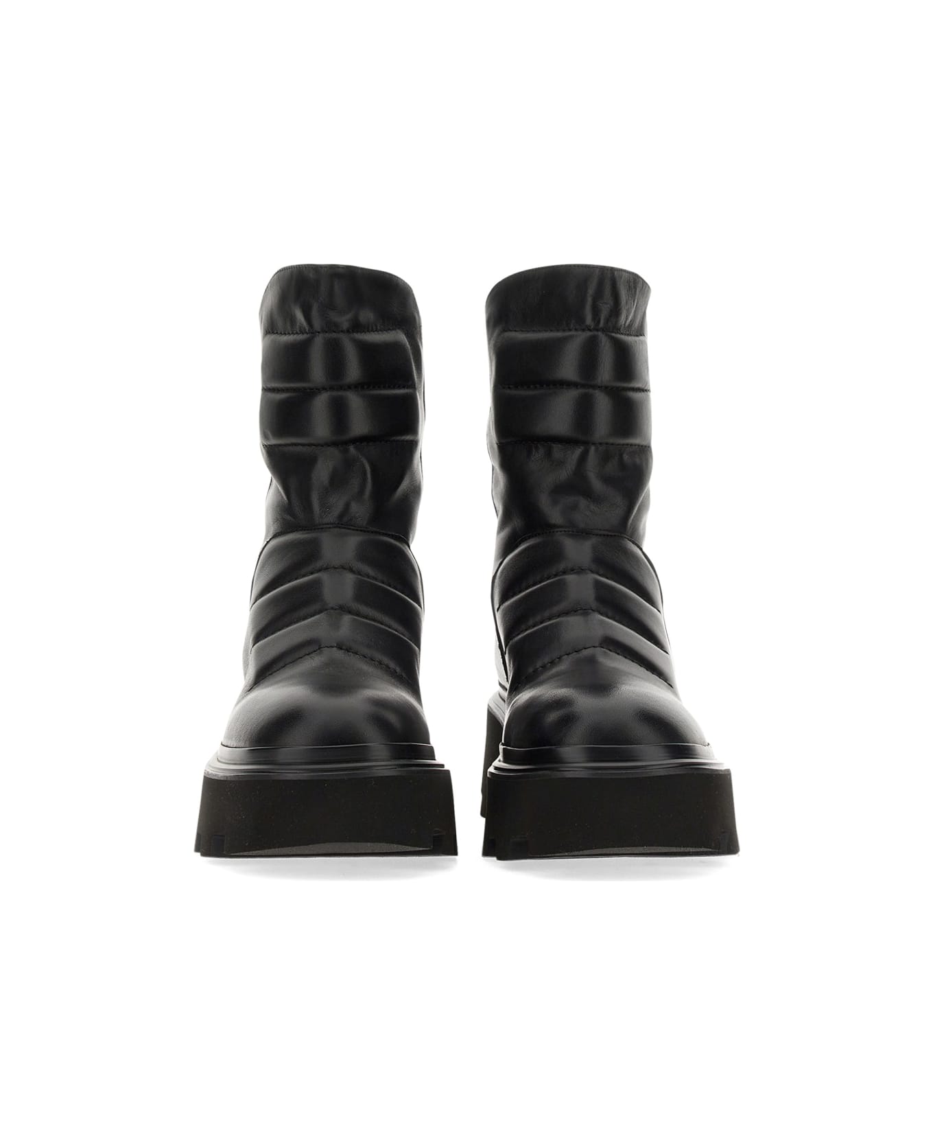 Elena Iachi Leather Boot - BLACK