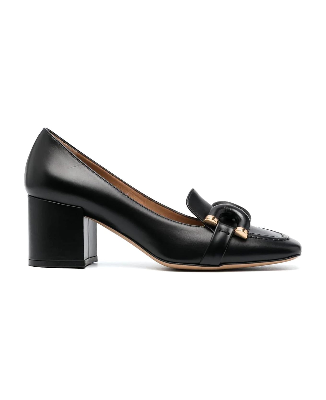 Roberto Festa Black Calf Leather Haraby Pumps - Black