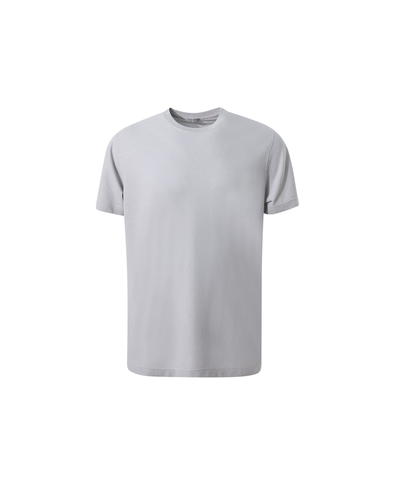 Zanone Crewneck T-shirt In Icecotton - Grigio chiaro