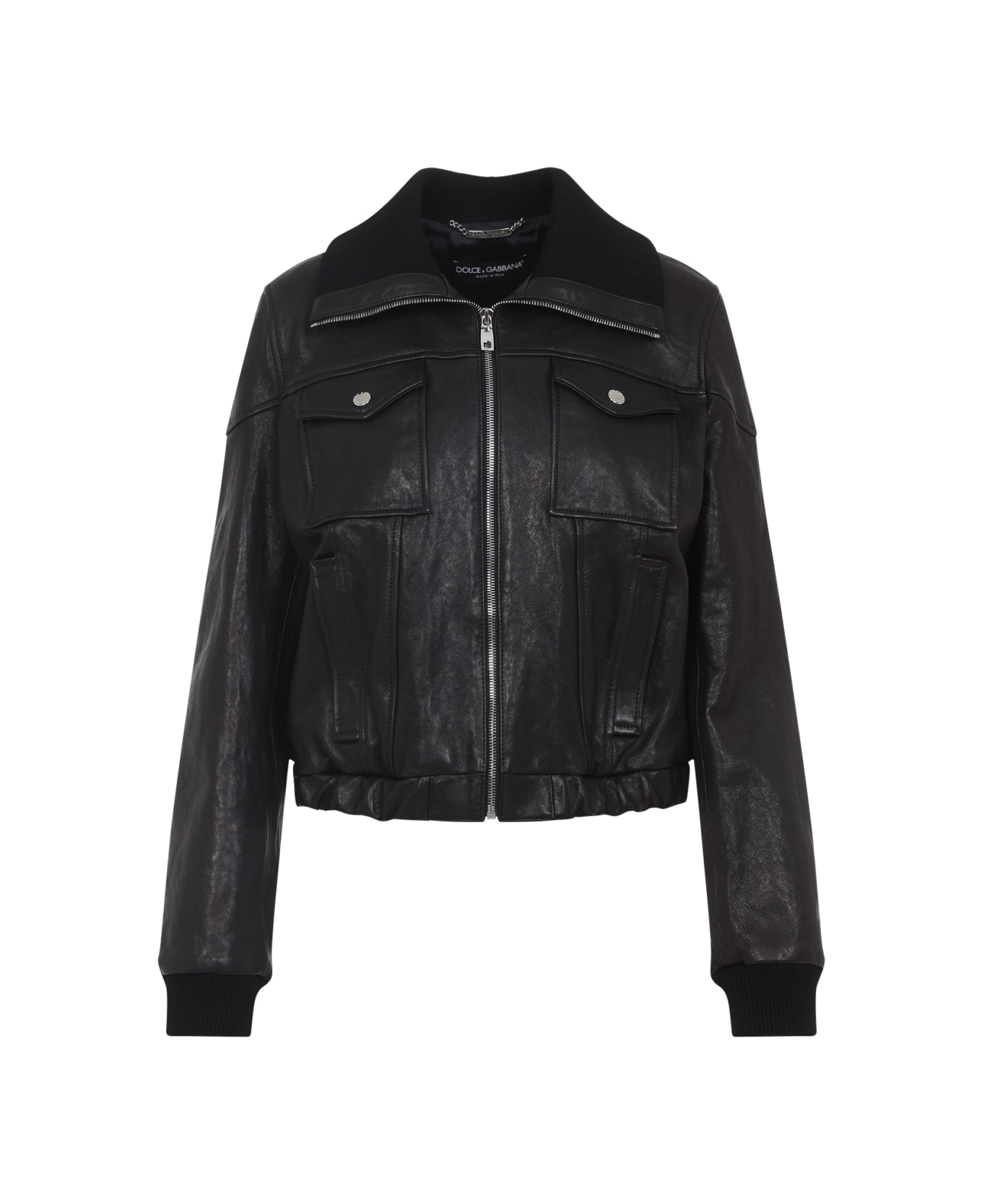 Dolce 
Gabbana Leather Jacket - Nero