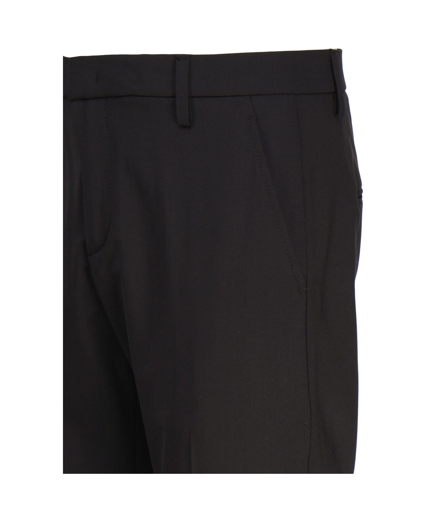 Dondup Straight Trousers - Black