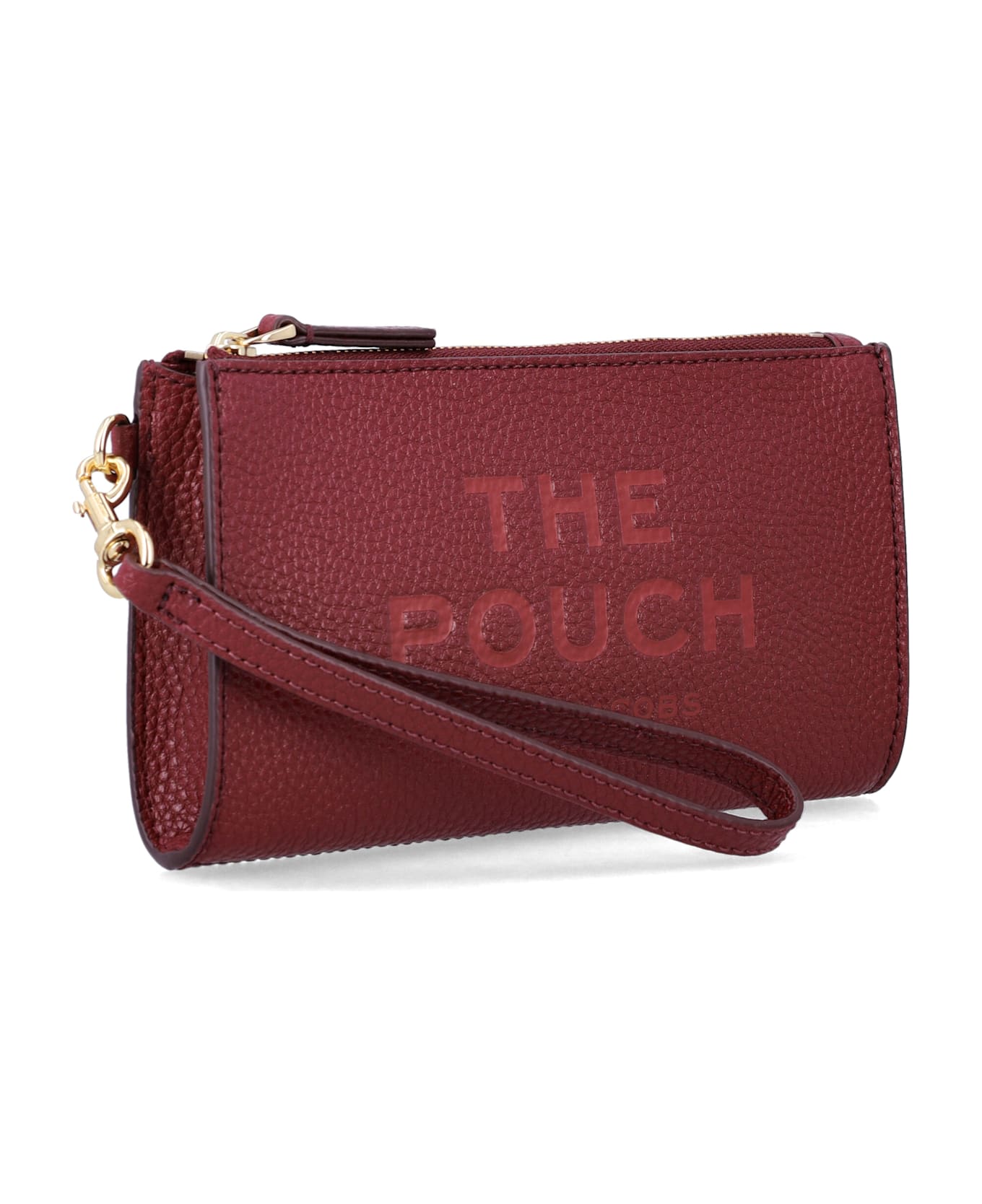 Marc Jacobs The Leather Pouch - CHERRY クラッチバッグ