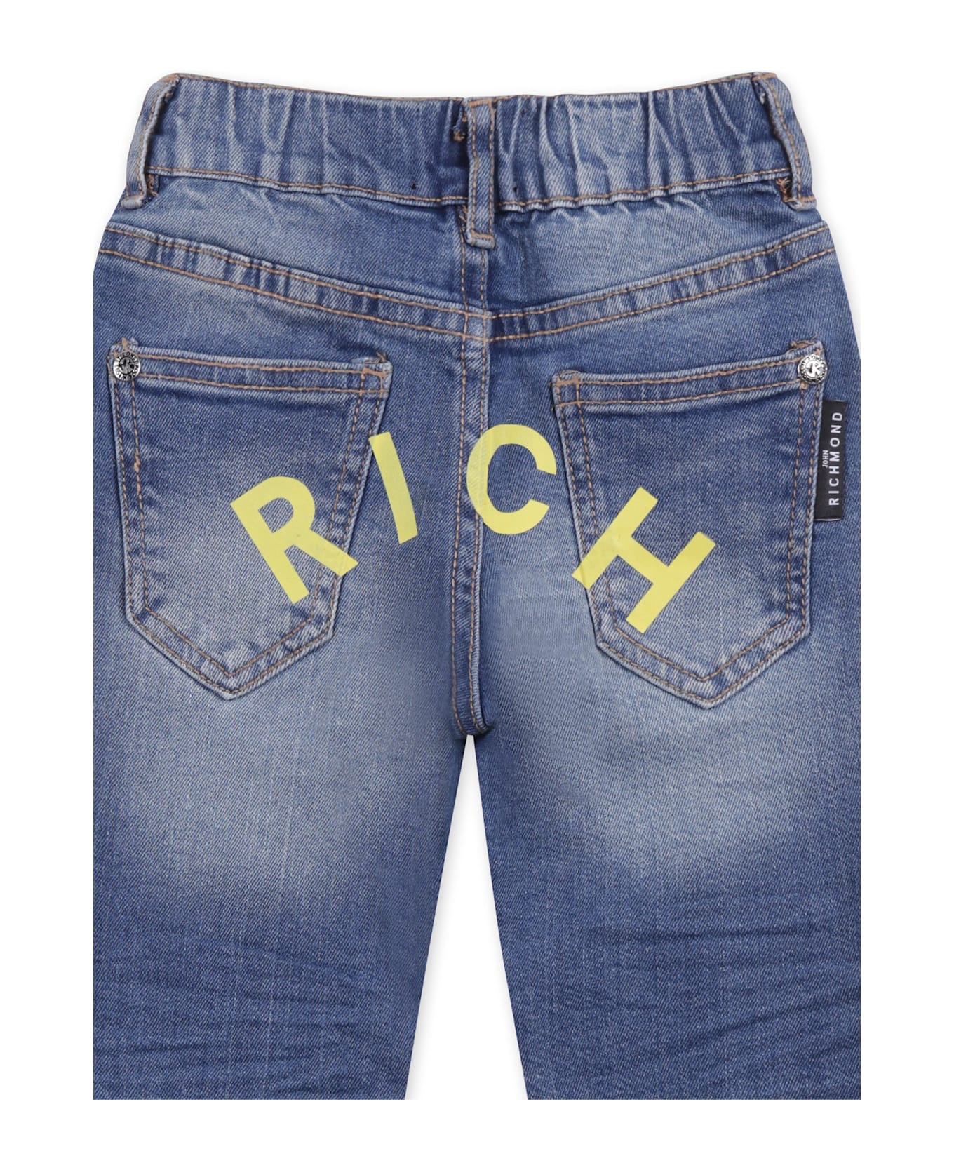 Richmond Denim Jeans For Baby Boy With Logo - Denim