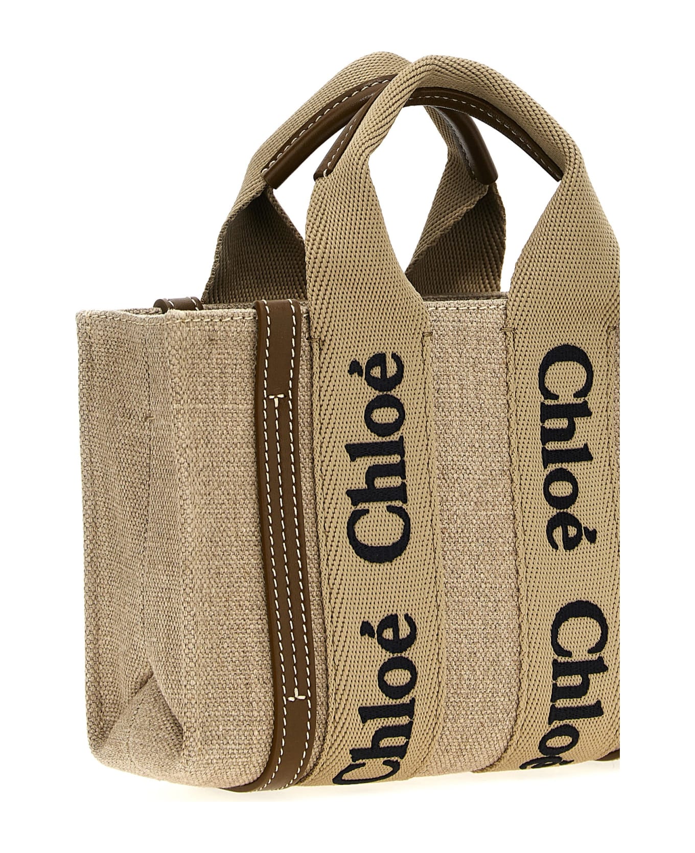 Chloé 'woody' Shopping Bag - Brown