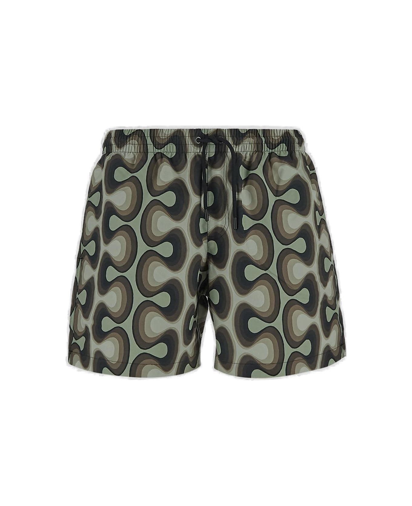 Dries Van Noten Abstract Printed Swim Shorts