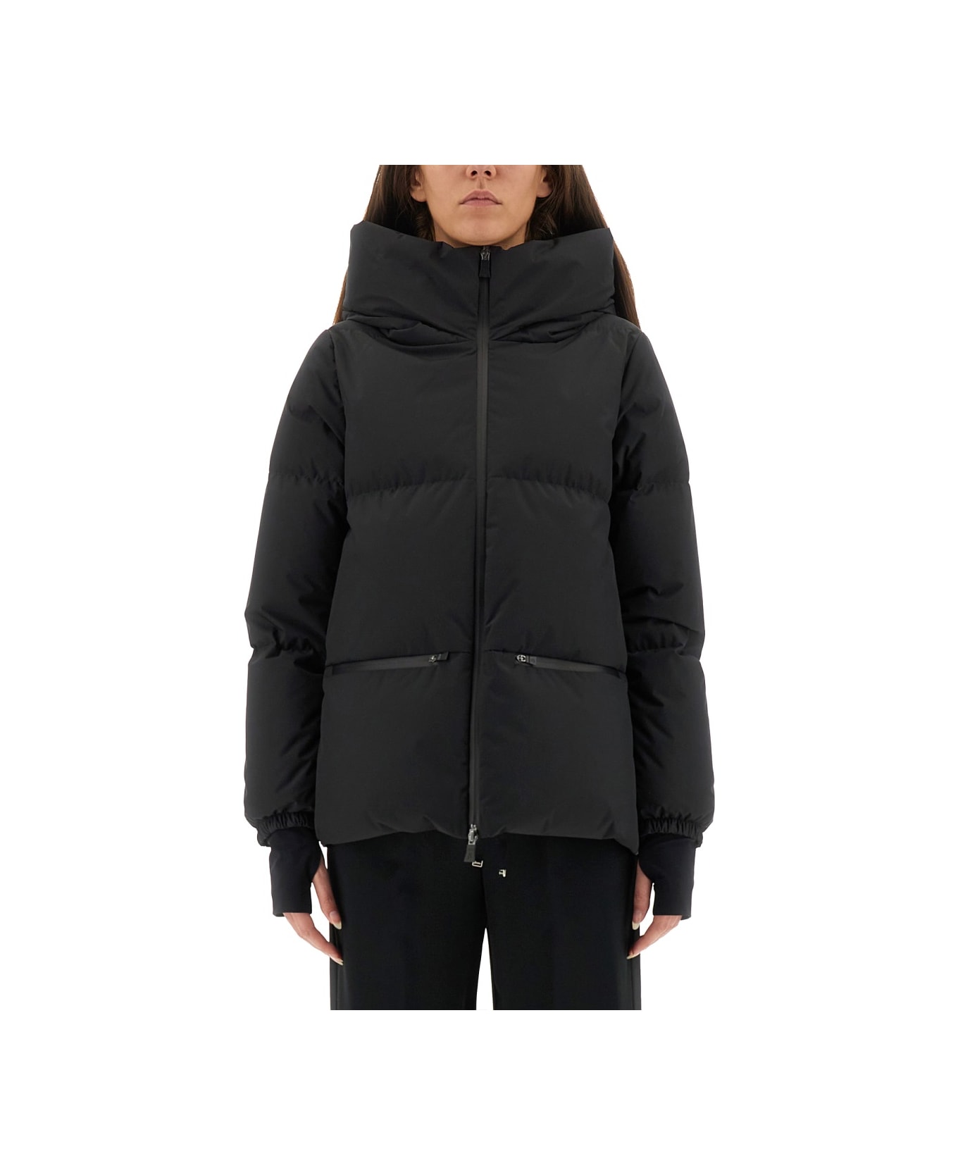 Herno Hooded Jacket - BLACK