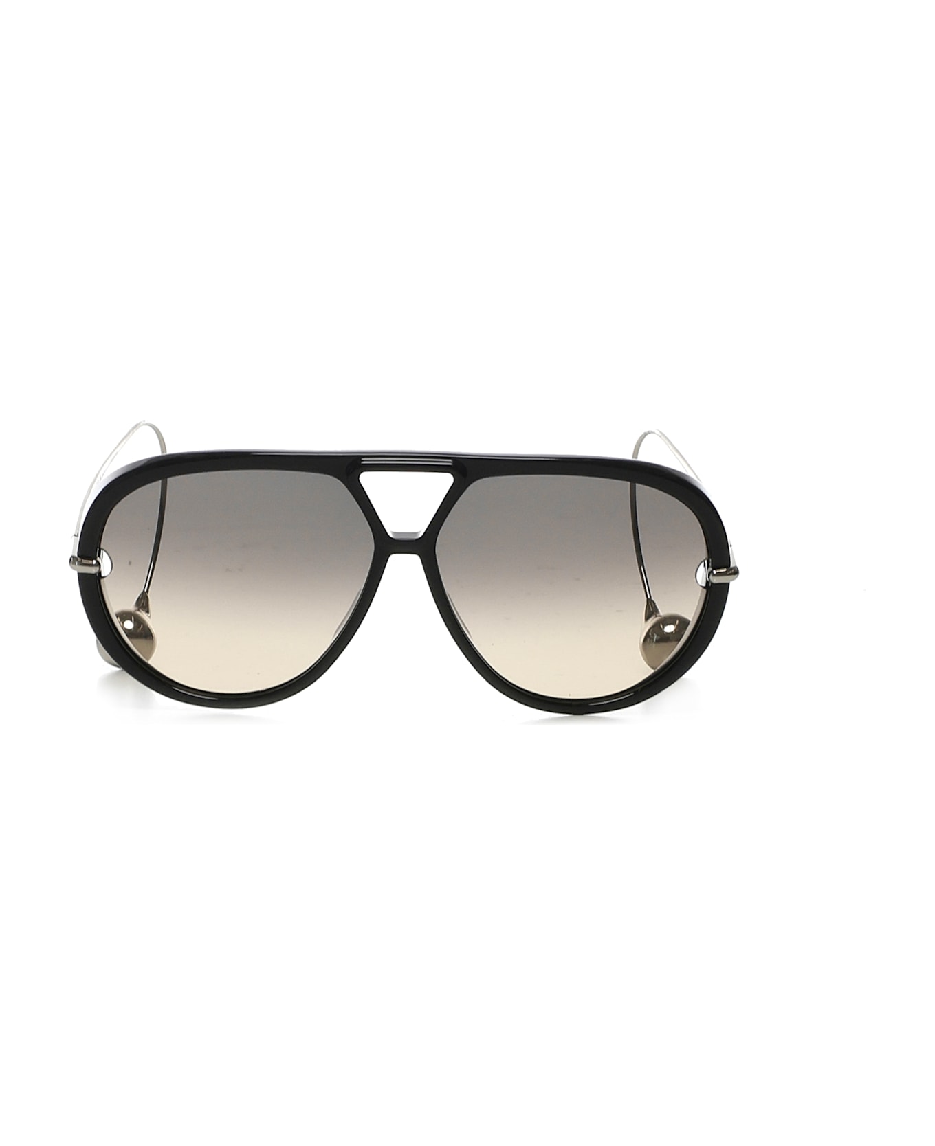Bottega Veneta Drop Aviator Glasses - BLACK