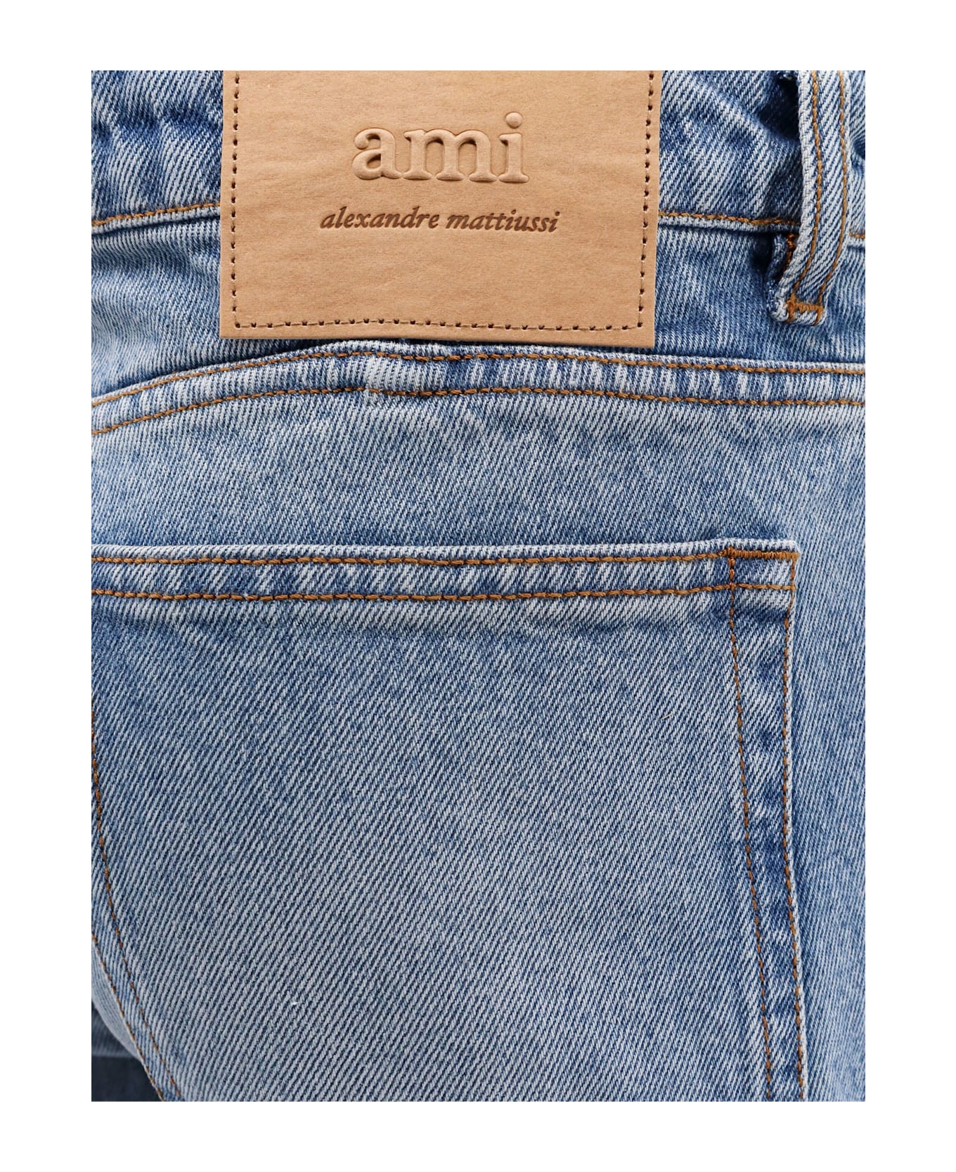 Ami Alexandre Mattiussi Used Blue Cotton Jeans - Blue