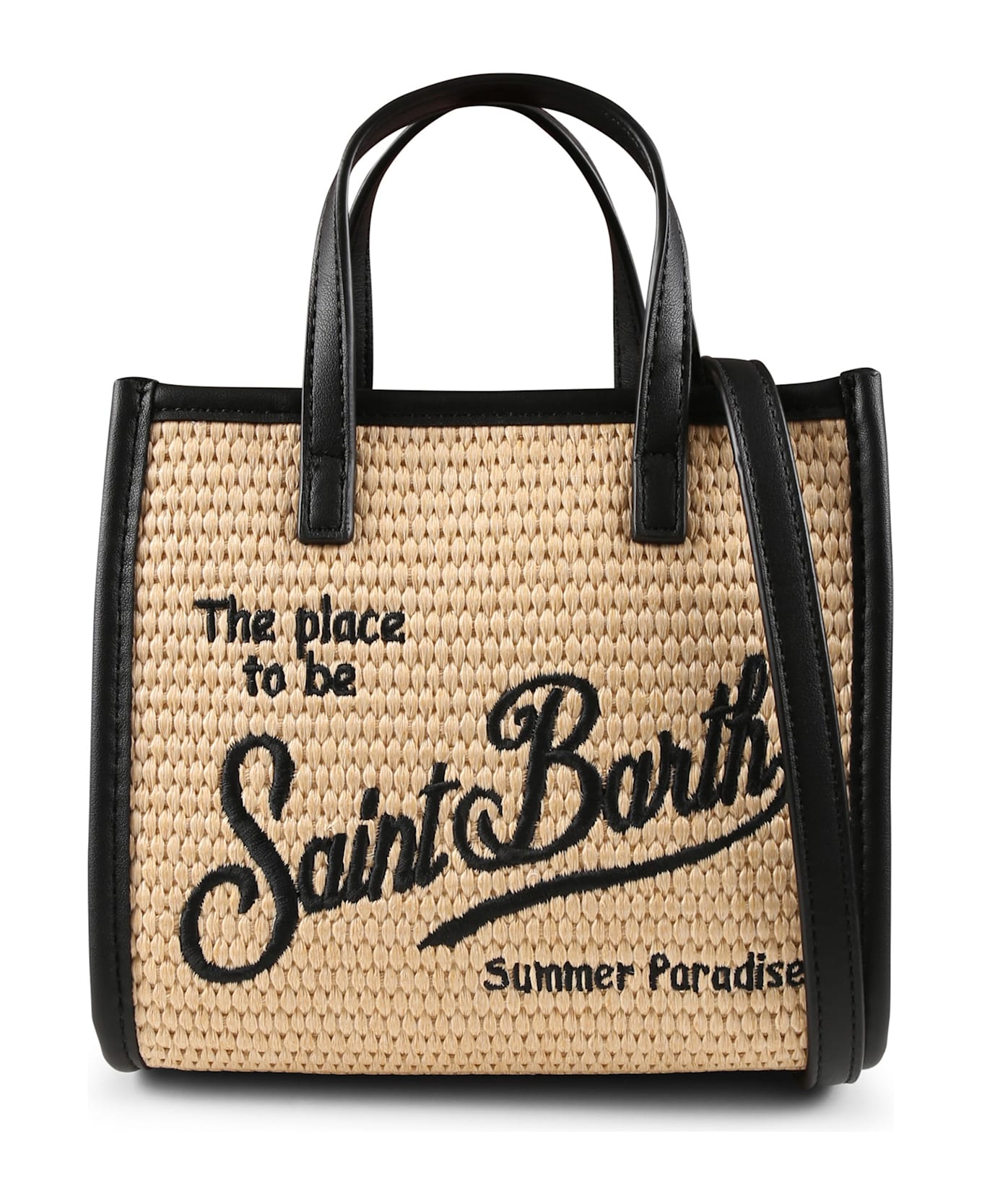 MC2 Saint Barth Beige Bag For Girl With Logo - Beige