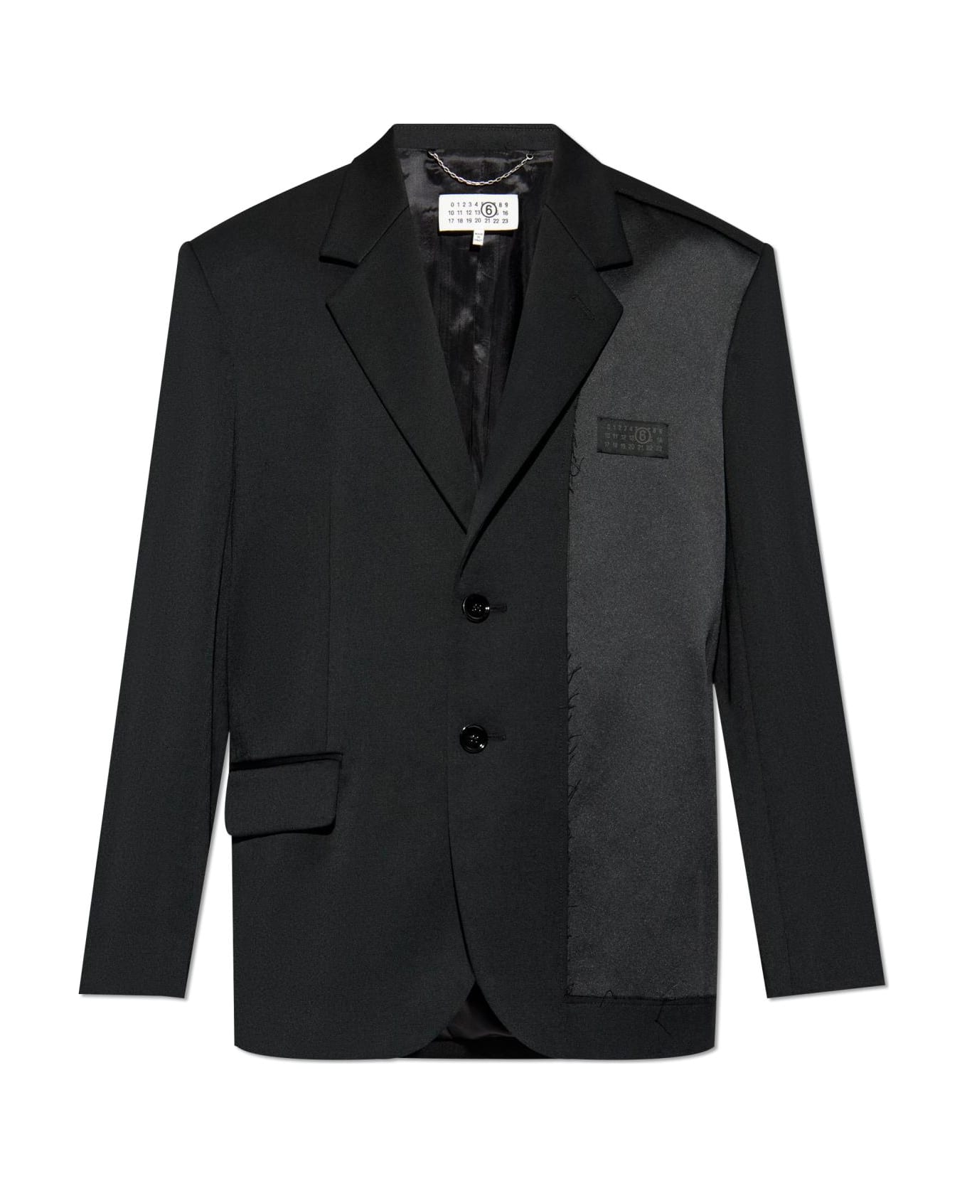 MM6 Maison Margiela Blazer With Logo - Black