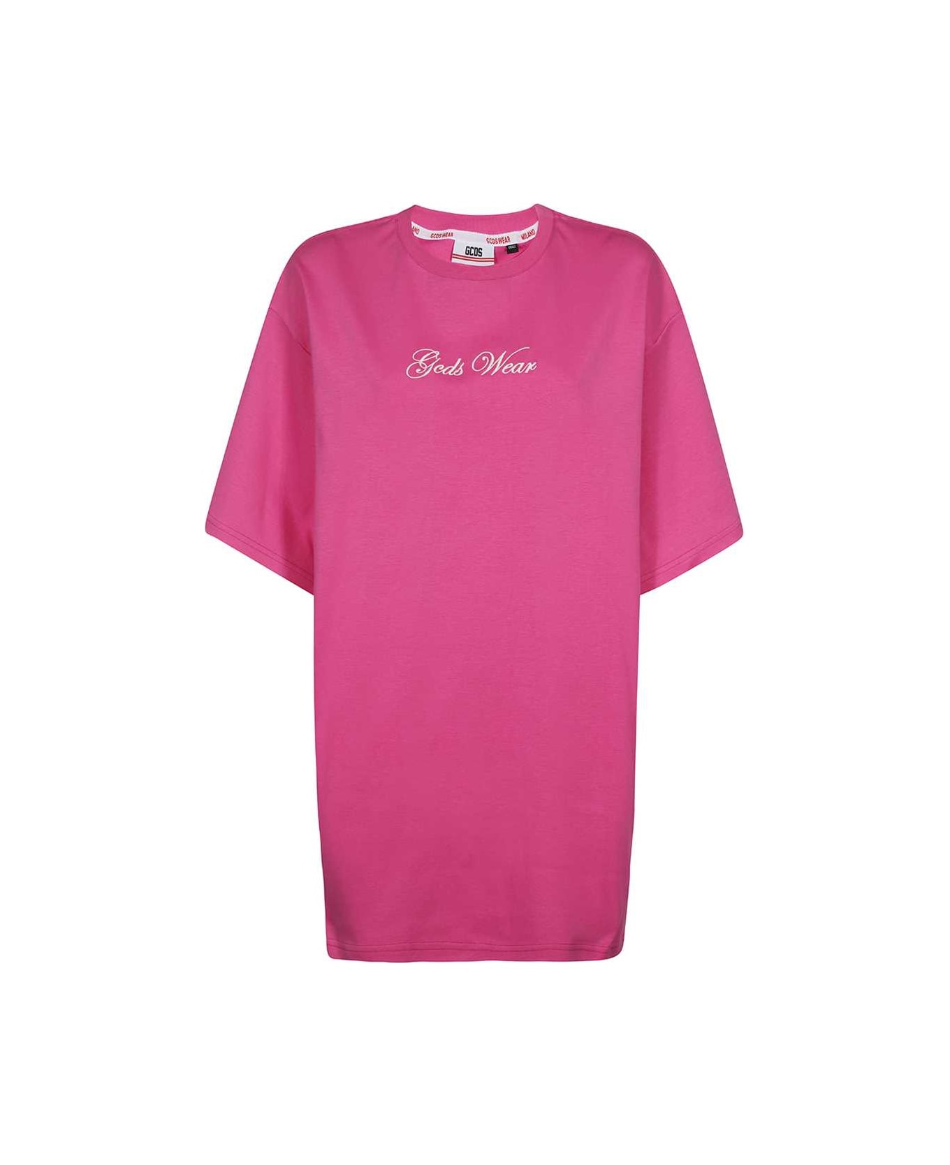 GCDS X Hello Kitty - Cotton T-shirt Dress - Fuchsia Tシャツ