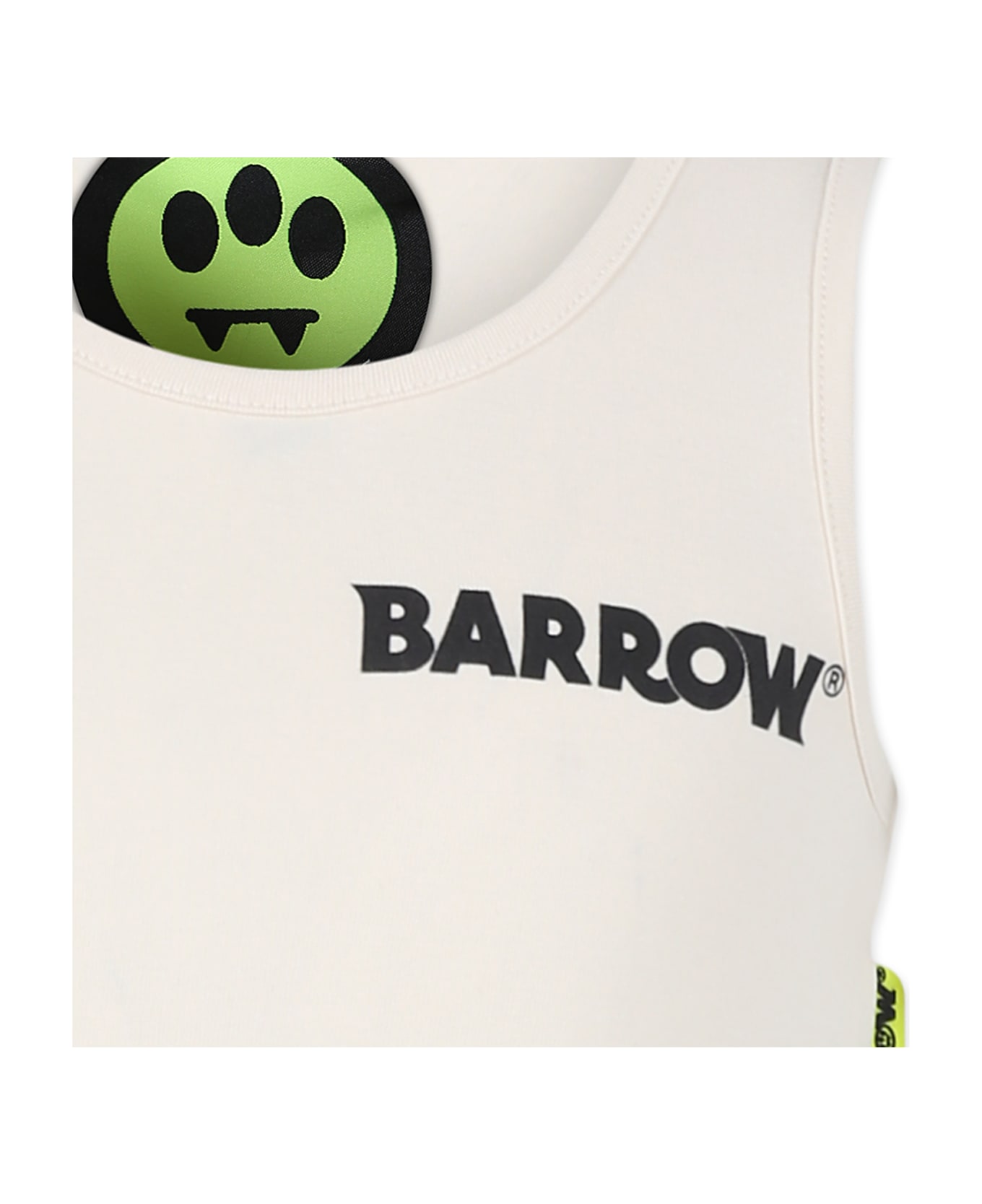 Barrow Ivory Crop Top For Girl With Smiley - Multicolor