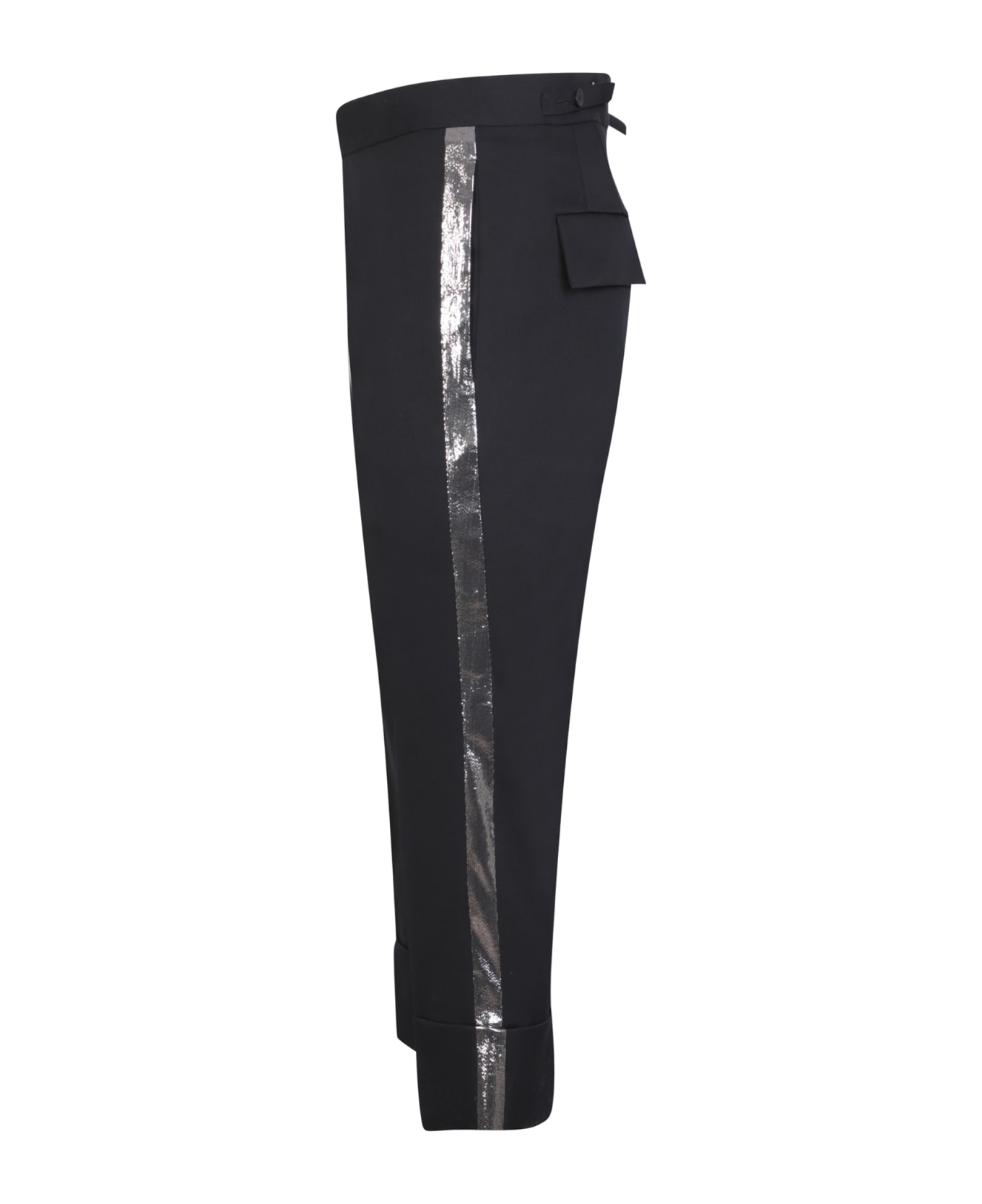 Sapio Tailored Black Trousers - Black