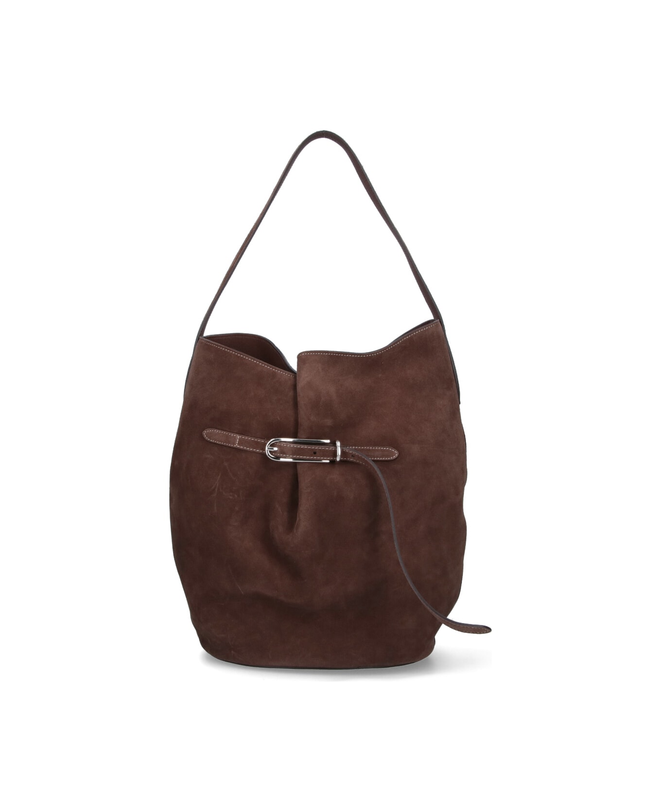 Little Liffner 
belted Bag
 Large Bucket Bag - Brown