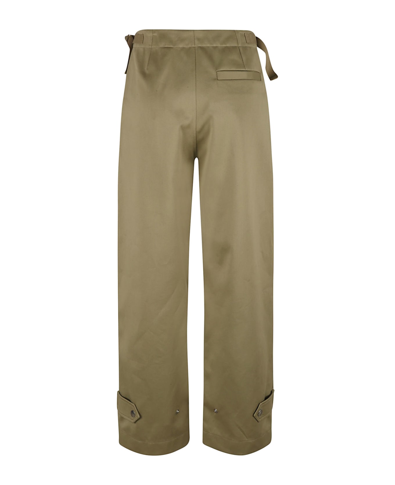 Burberry Buttoned Belted Trousers - HUNTER ボトムス