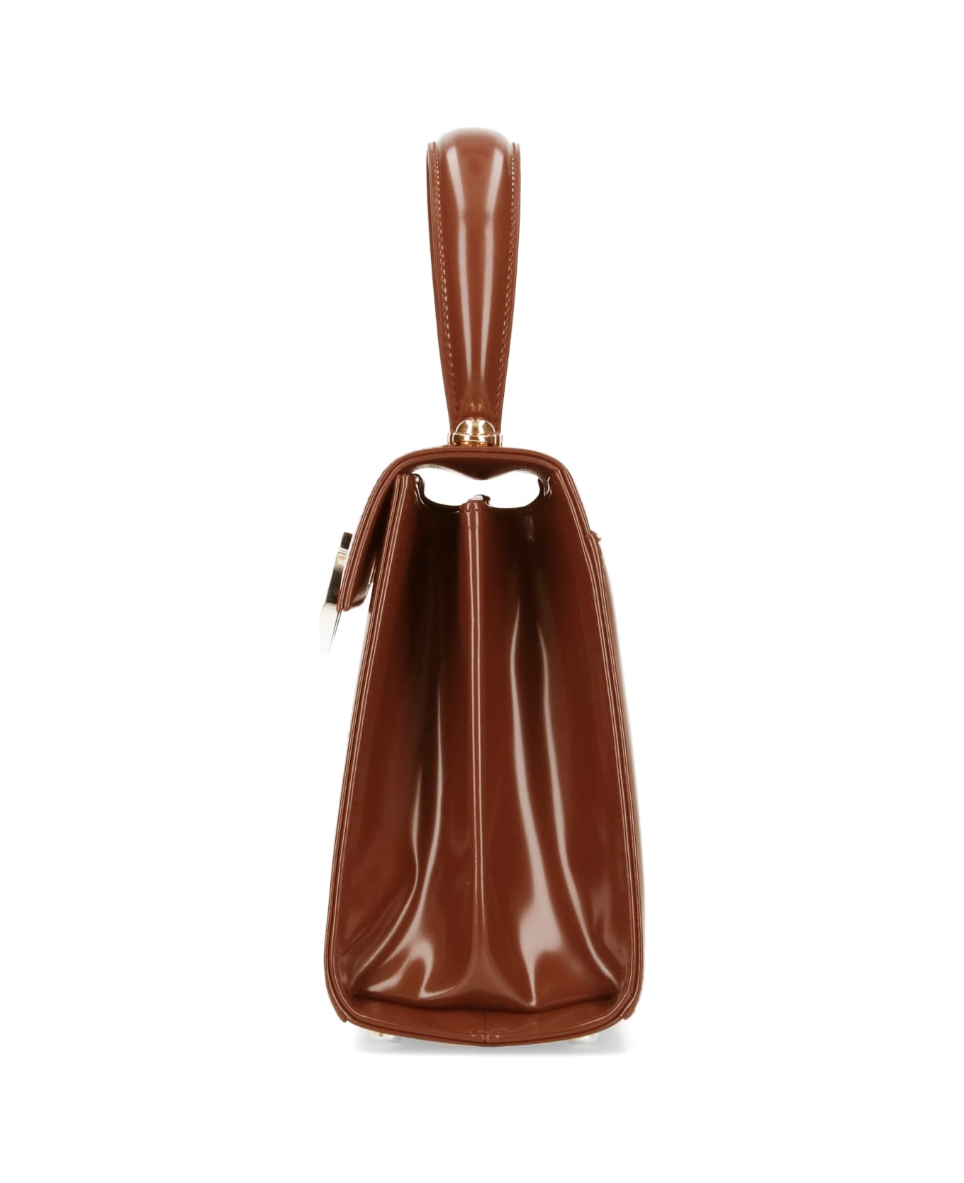 Ferragamo "iconic S" Handbag - Brown
