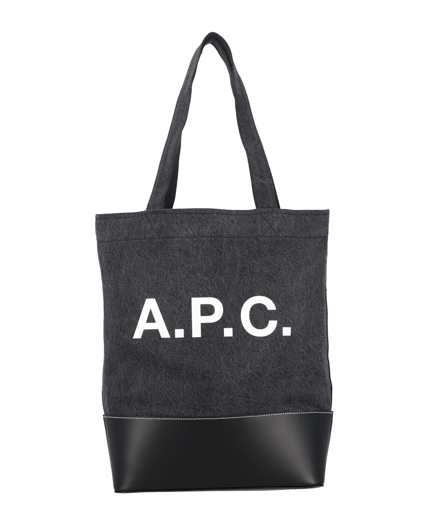 A.P.C. Axel Tote Bag - BLACK BLUE トートバッグ