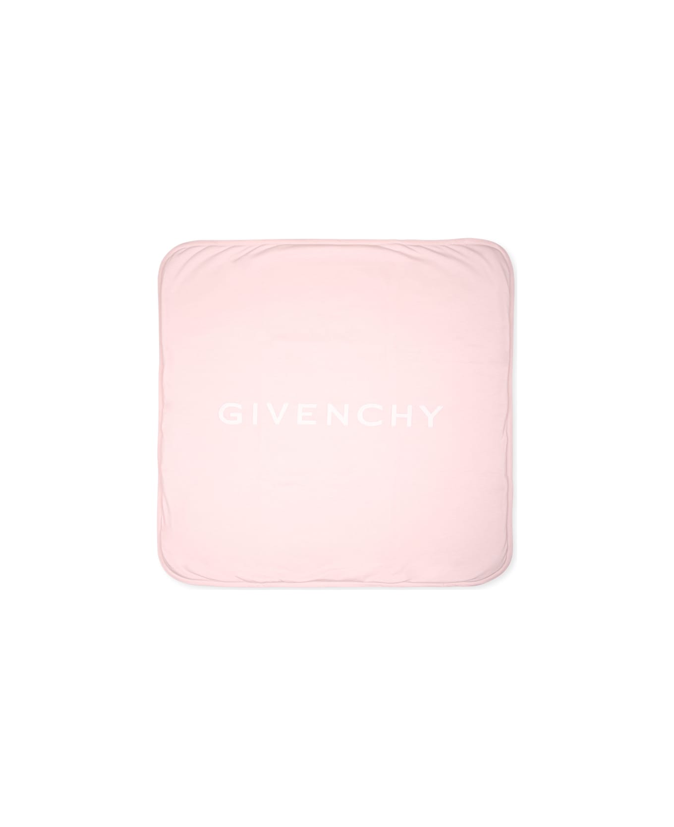 Givenchy Pink Blanket For Baby Girl With Logo - Pink