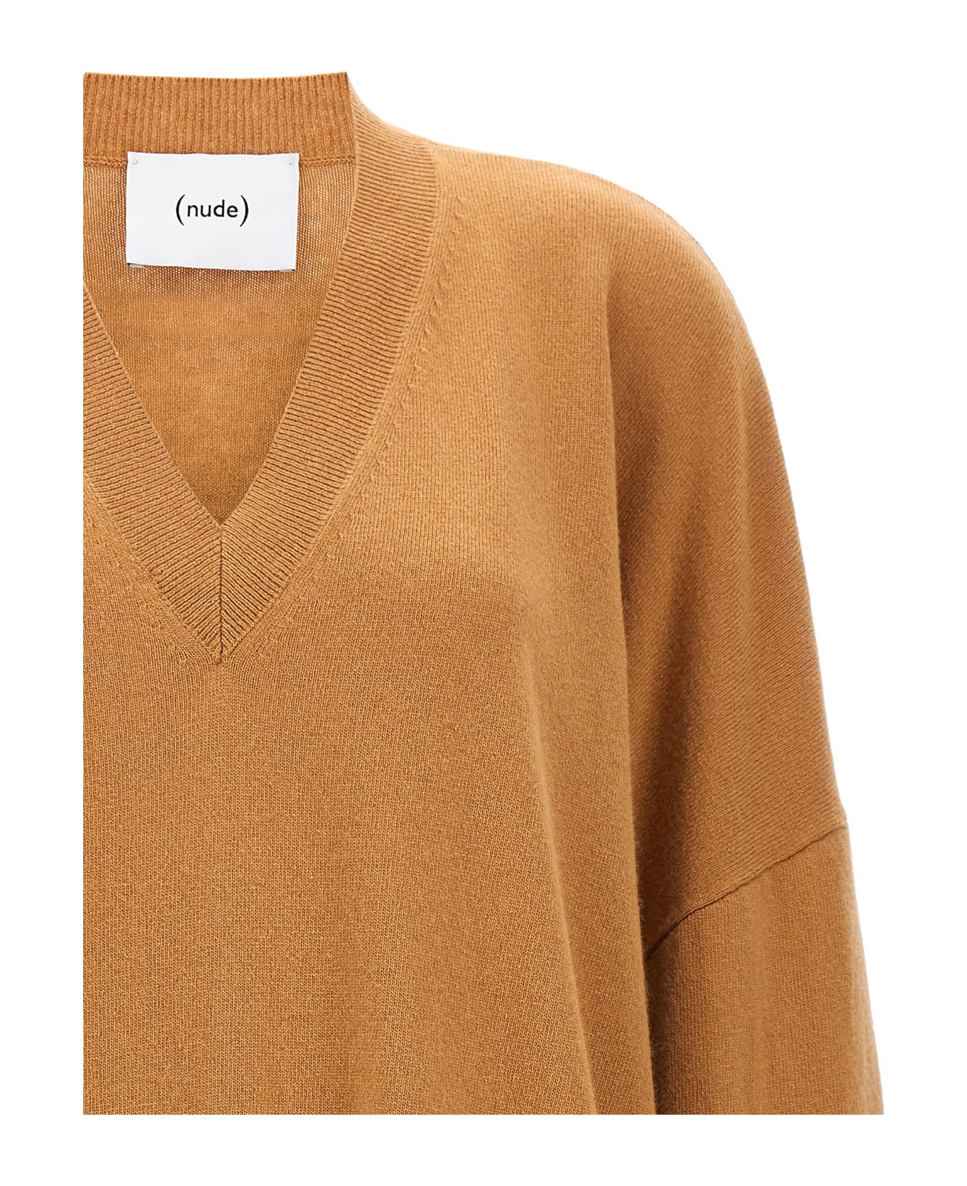 (nude) Oversize Sweater - Beige