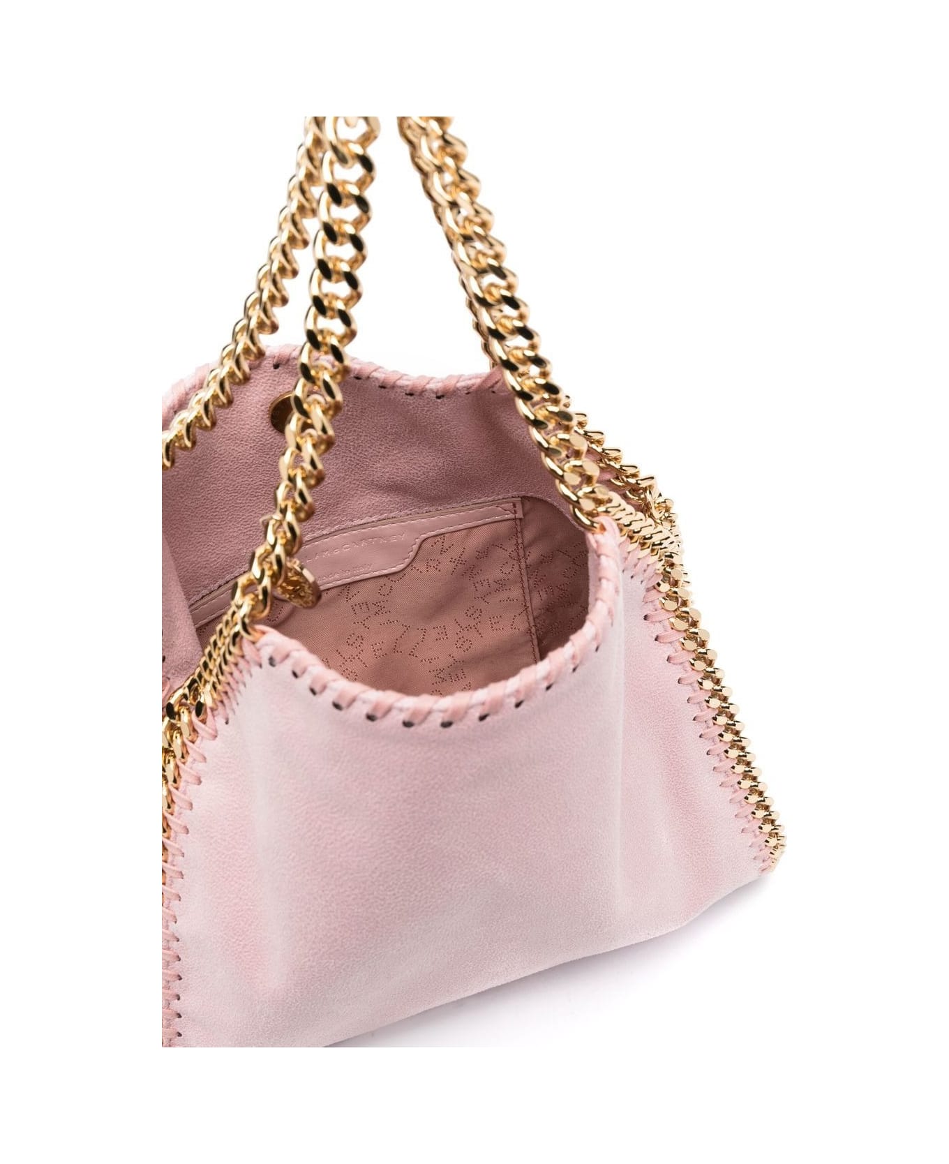 Stella McCartney Pink And Golden Mini Falabella Tote Bag - Rosa