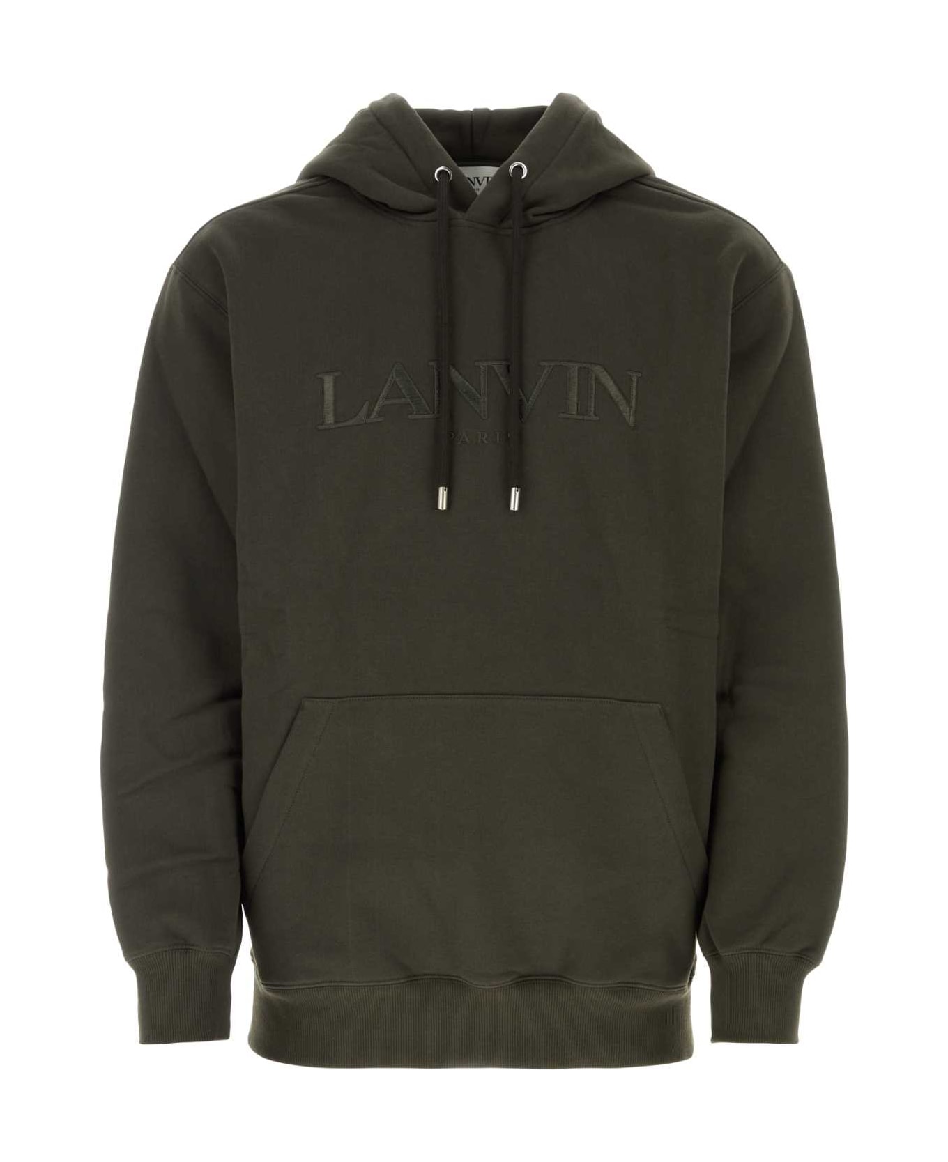 Lanvin Dark Green Cotton Oversize Sweatshirt - LODEN フリース