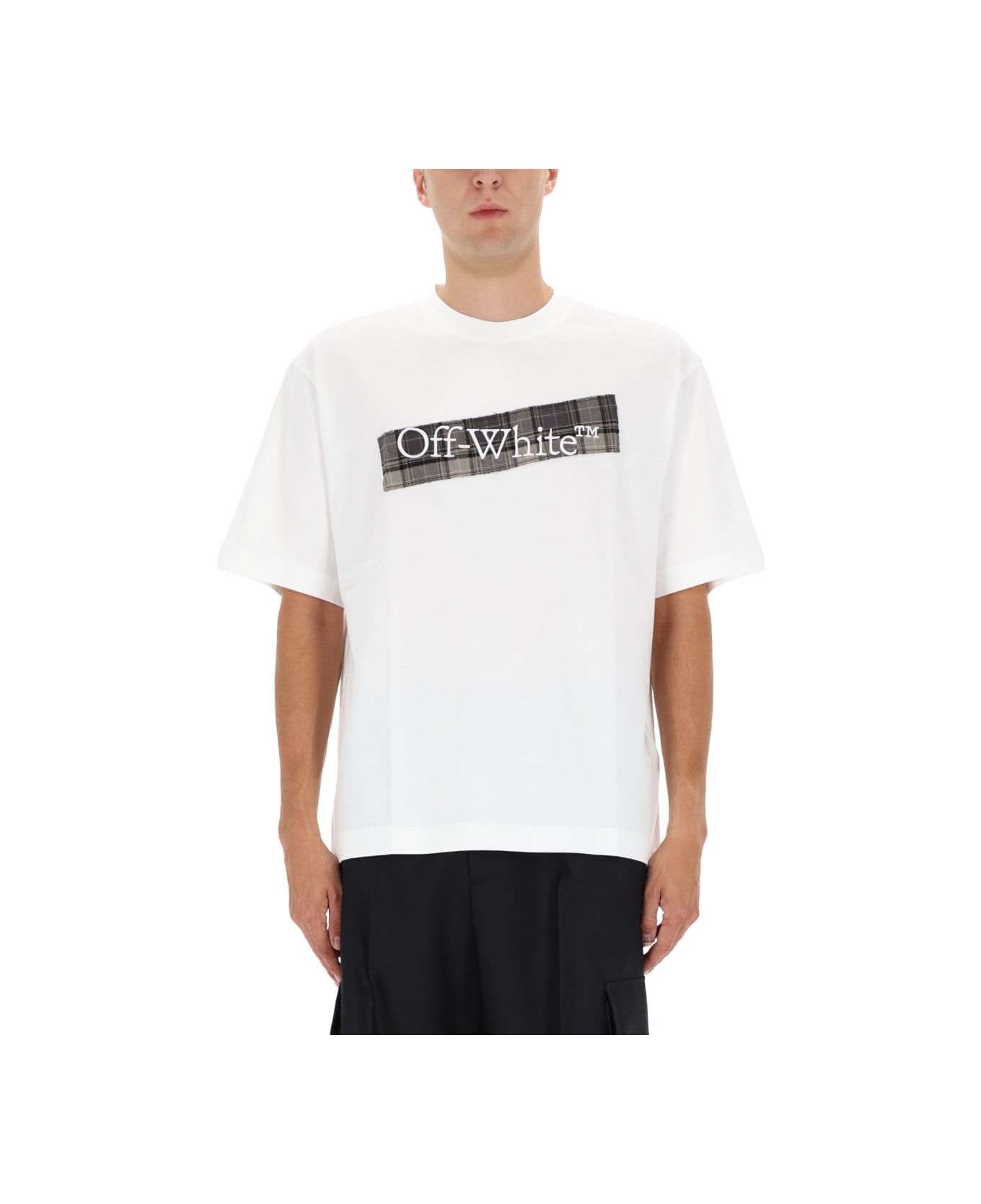 Off-White T-shirt With Logo - WHITE