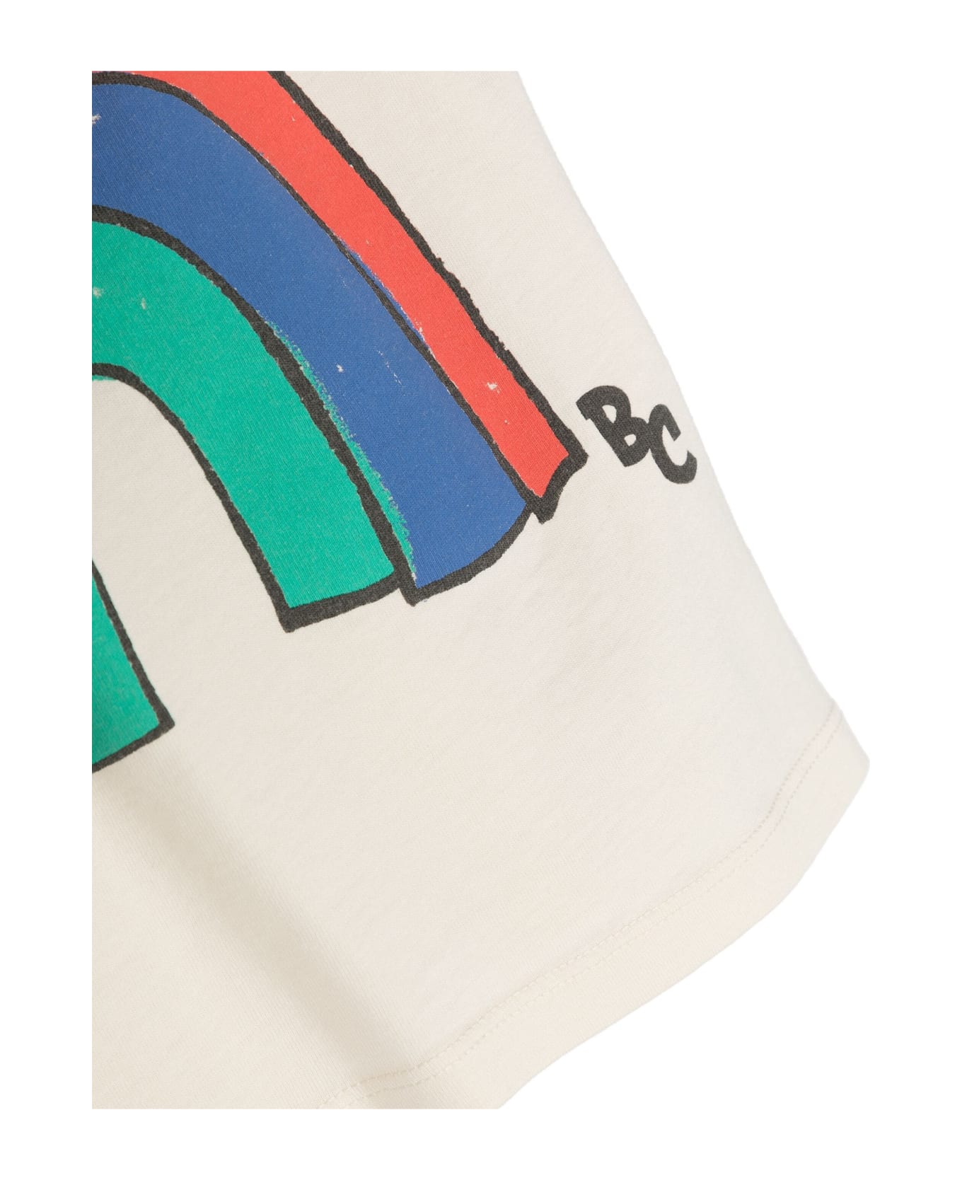 Bobo Choses Ivory Tank Top For Baby Boy With Rainbow Print - Ivory