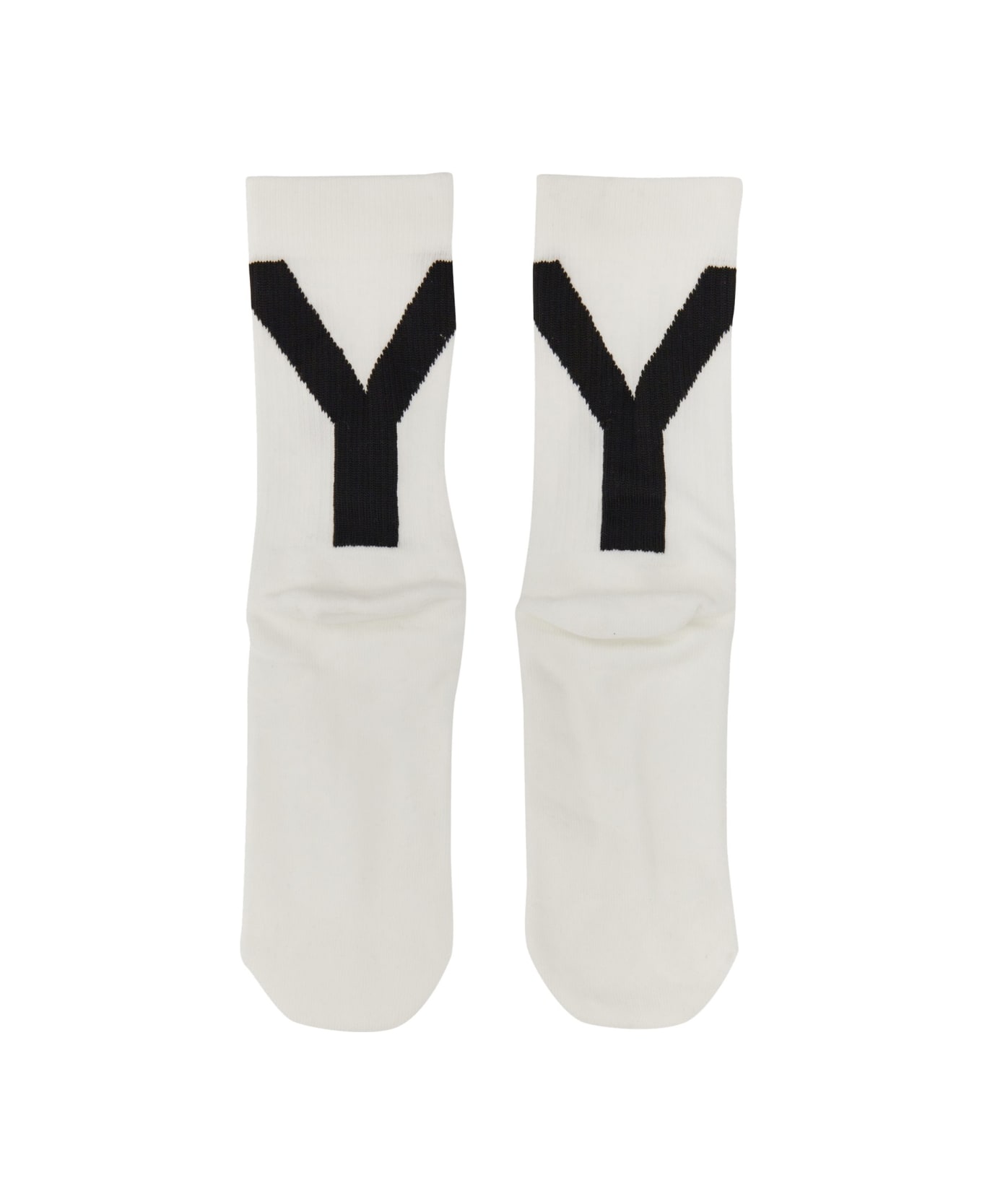 Y-3 Sock With Logo Embroidery - WHITE
