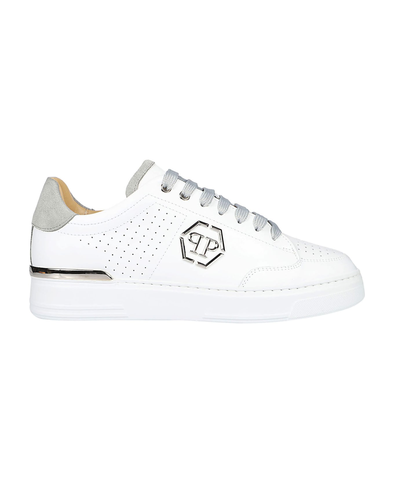 Philipp Plein Low Top Sneakers - White/grey