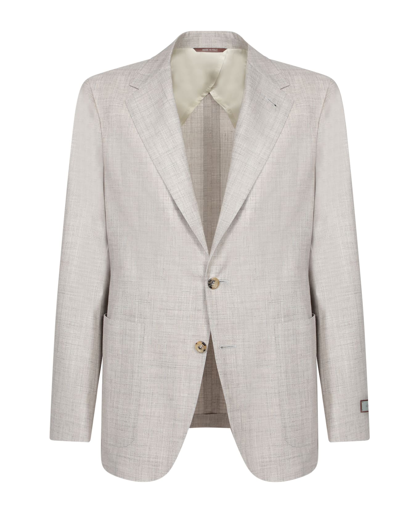 Canali Beige Linen Jacket - Beige