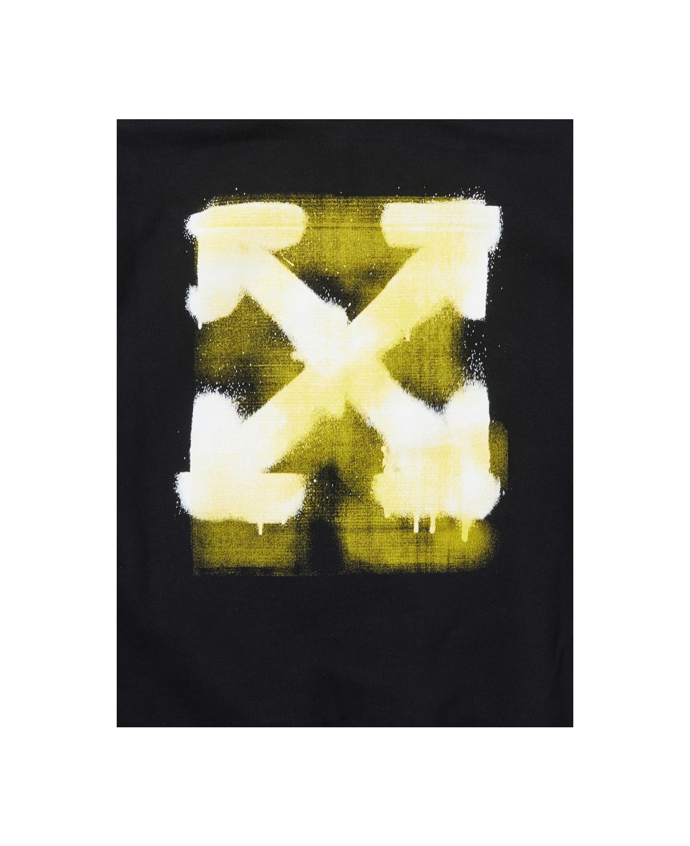 Off-White Sweatshirt With "arrow Spray" Logo - BLACK