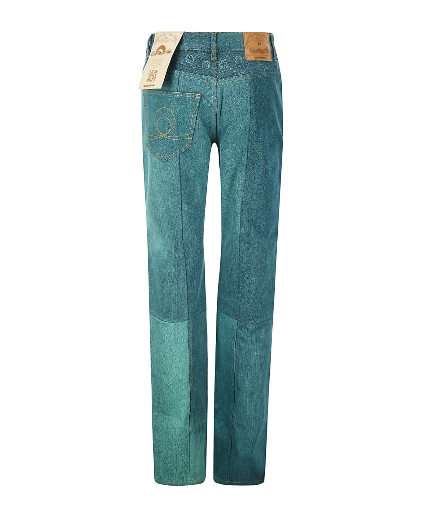 Marine Serre Jeans In Denim - 05