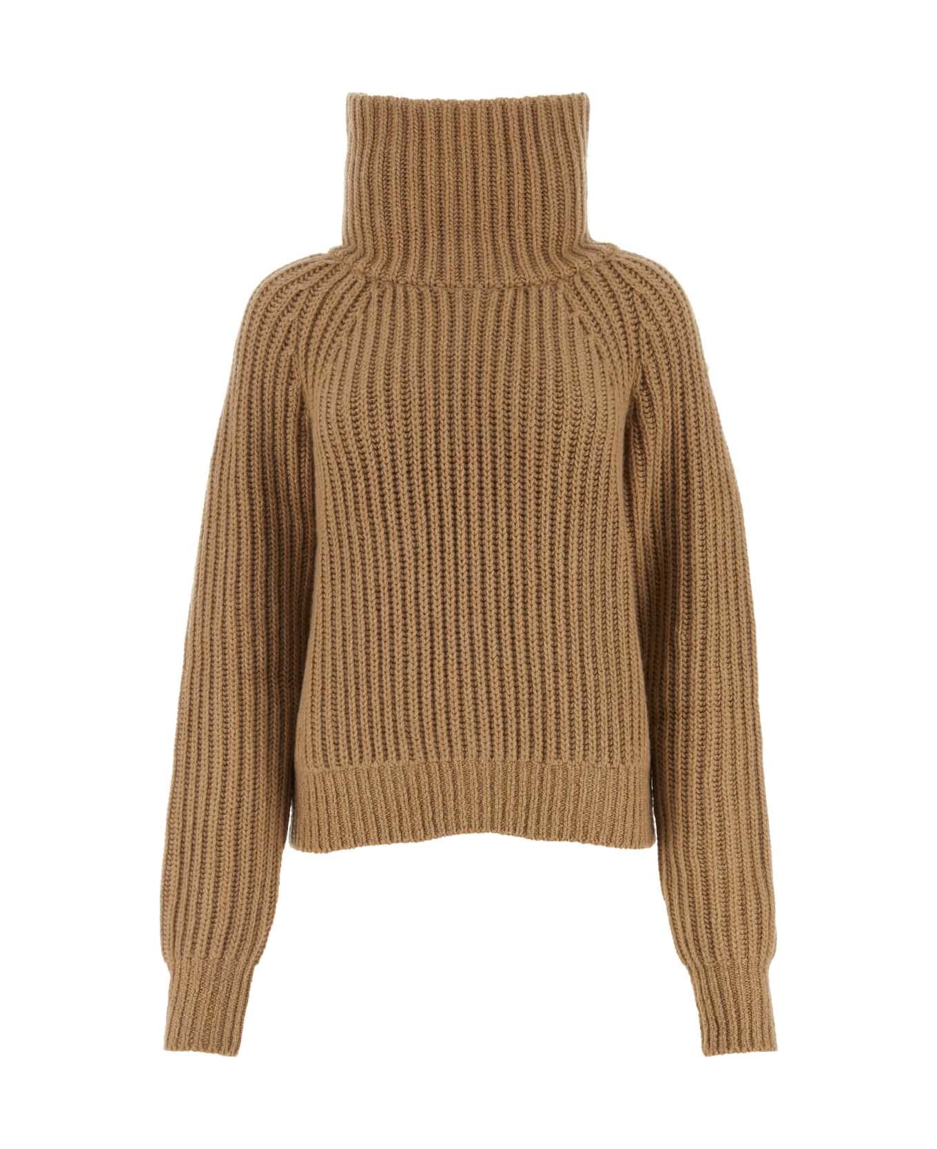 Khaite Camel Cashmere Sweater - CAMEL