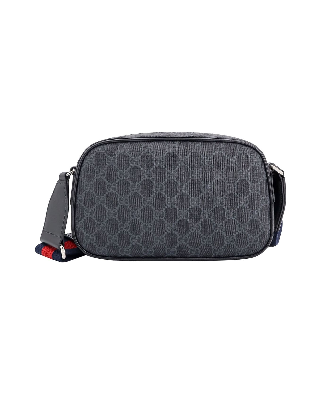 Gucci Gg Supreme Zipped Messenger Bag - Black