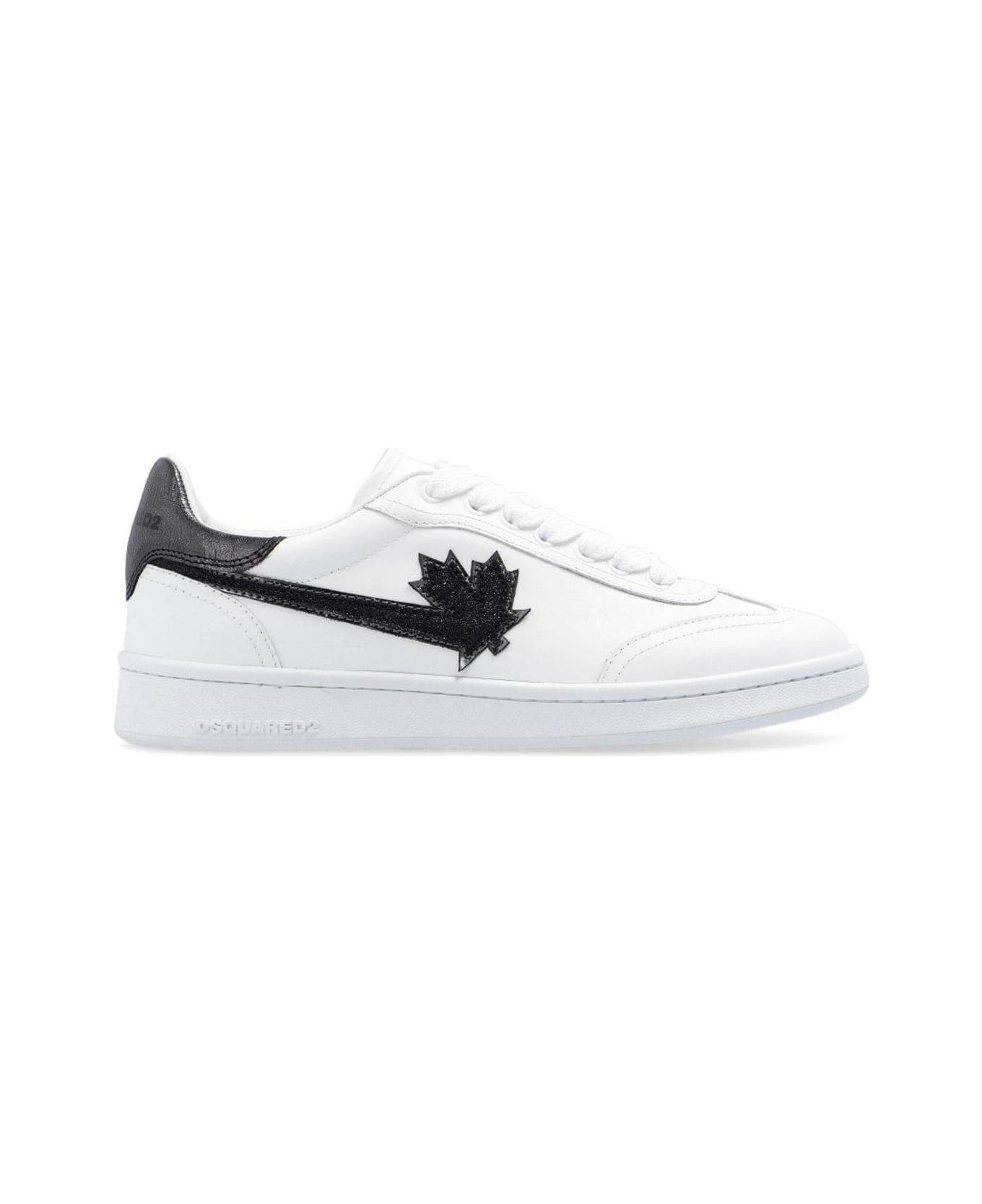 Dsquared2 Logo Patch Lace-up Sneakers - White