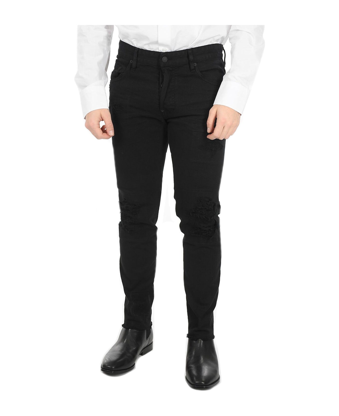 Dsquared2 Black Bull Skater Jeans - Black
