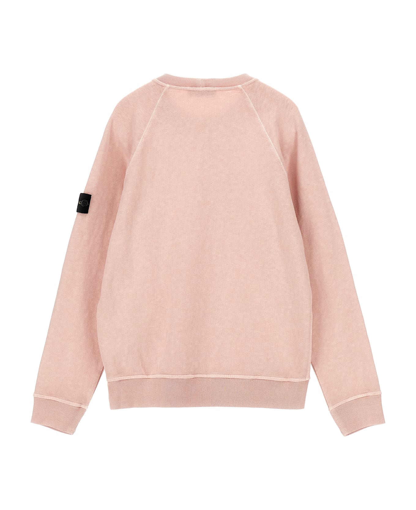 Stone Island Junior Logo Badge Sweatshirt - Pink