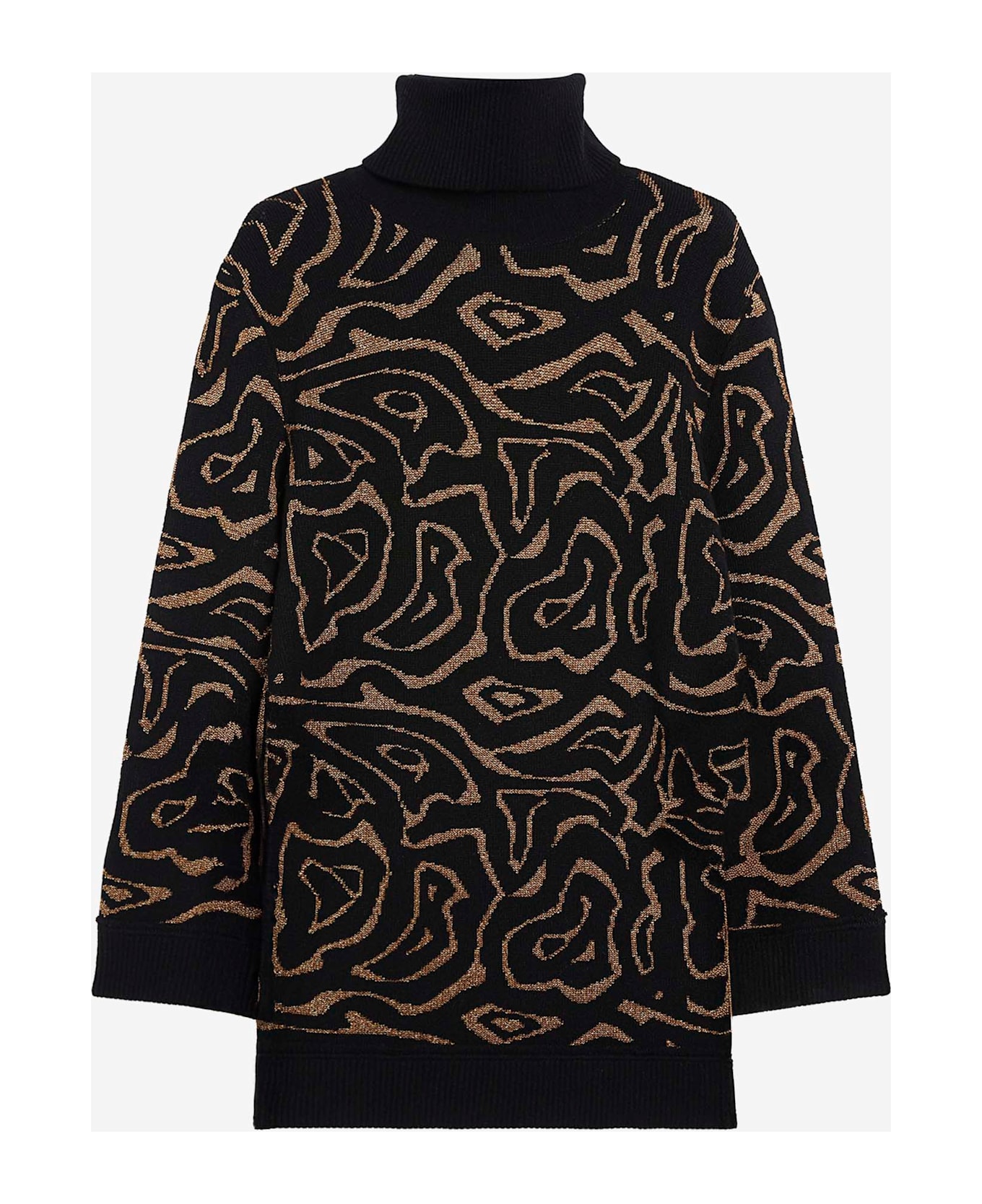 Pucci Sweater With Labyrinth Print - Black