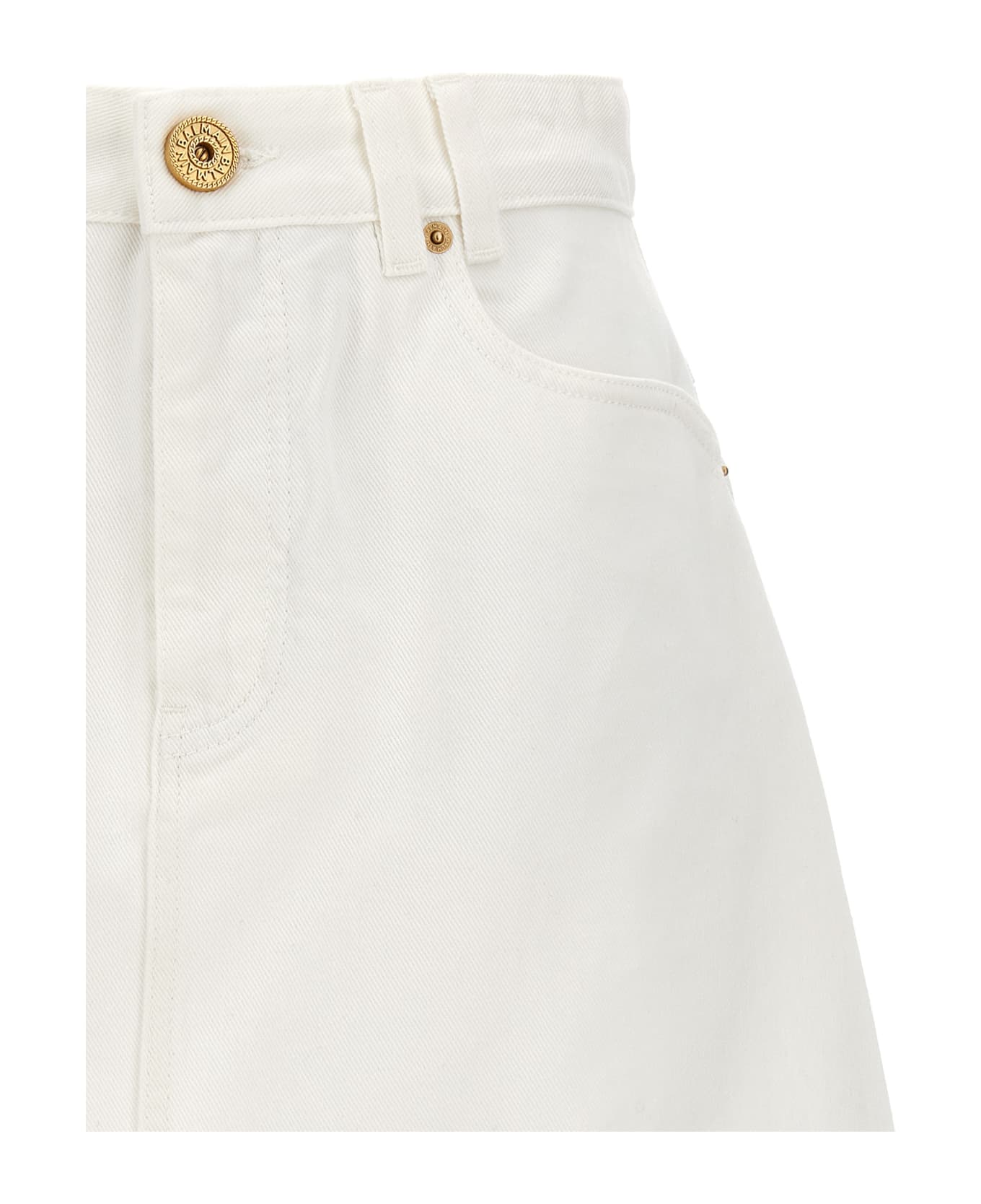 Balmain Western Skirt - White スカート