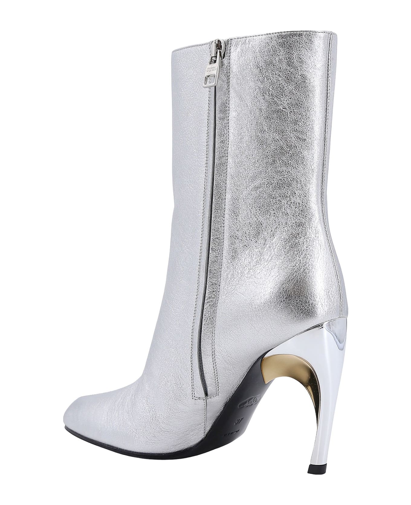 Alexander McQueen Armadillo Ankle Boots - Silver ブーツ