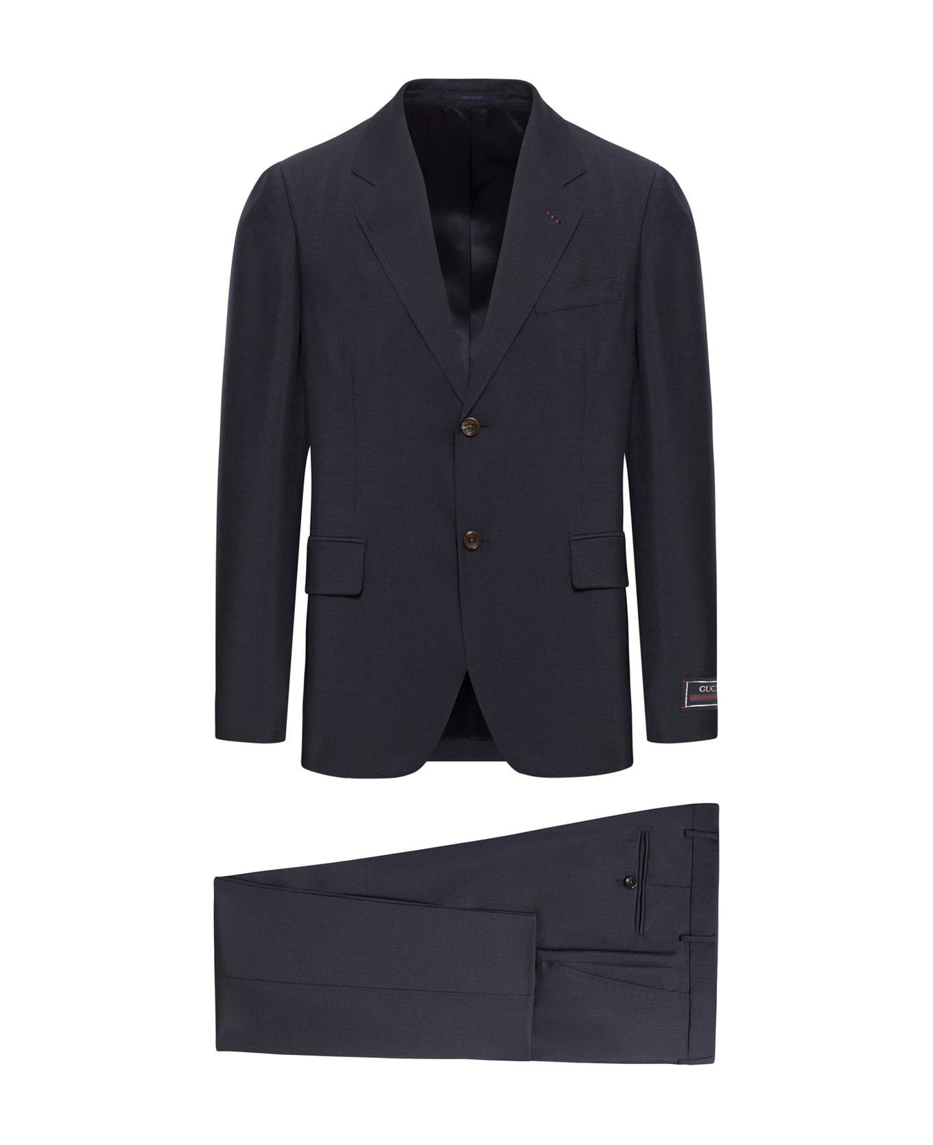 Gucci Two Piece Tailored Suit - Blue
