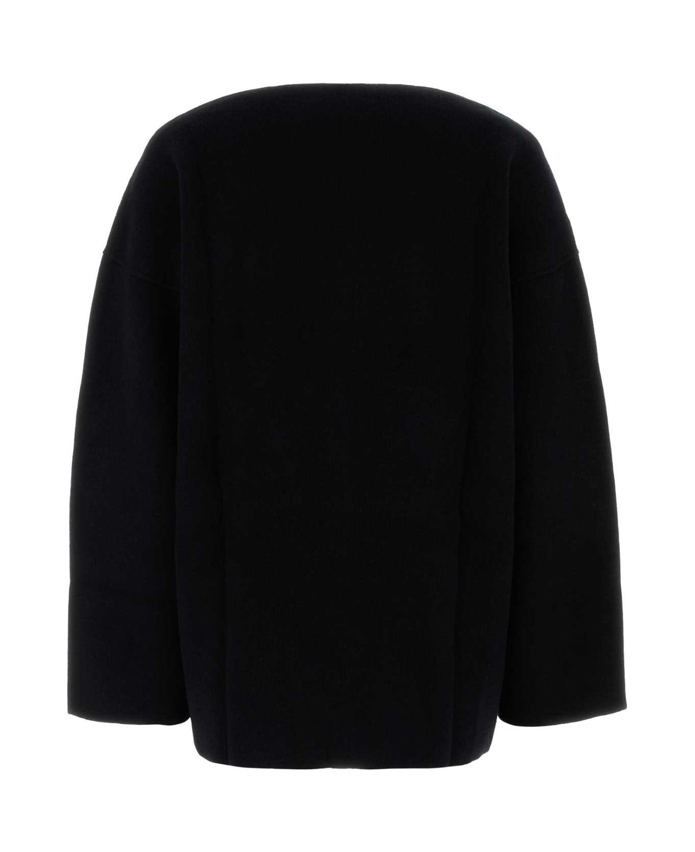Jil Sander Black Wool Blend Oversize Sweater - BLACK