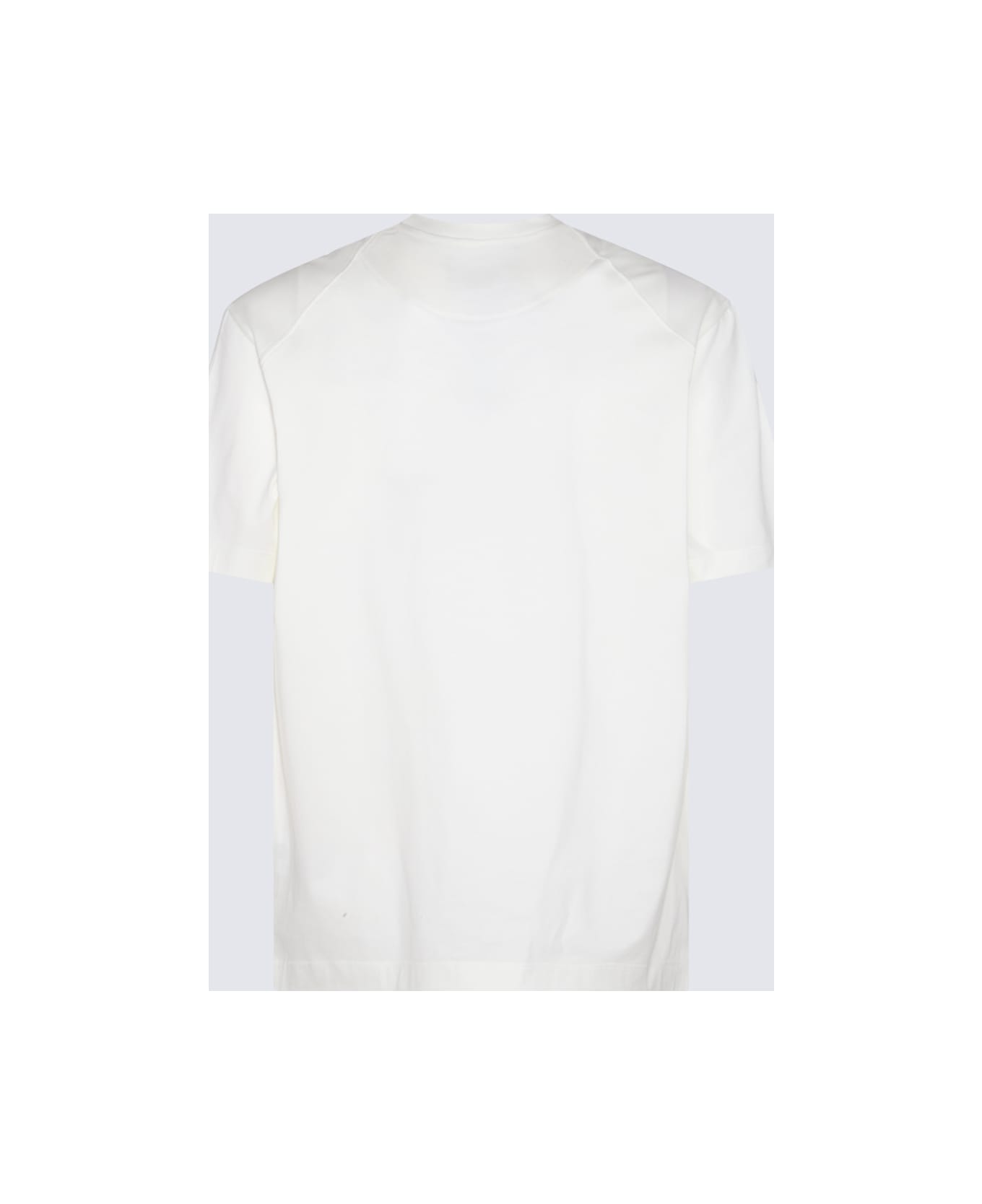 Y-3 White Cotton T-shirt - Beige