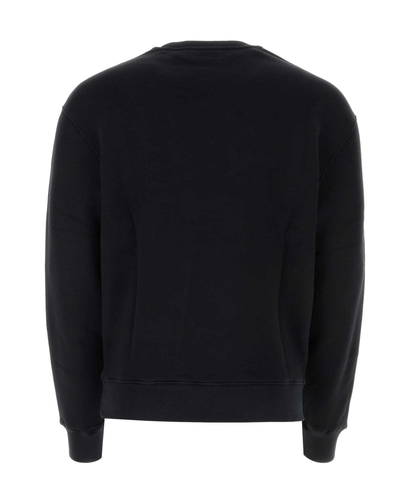Maison Kitsuné Black Cotton Sweatshirt - BLACK フリース