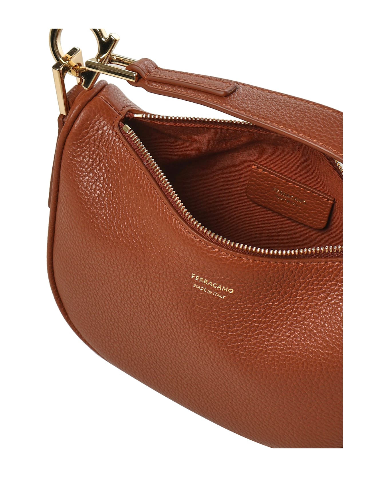 Ferragamo North-south Mini Hobo Bag - Brown
