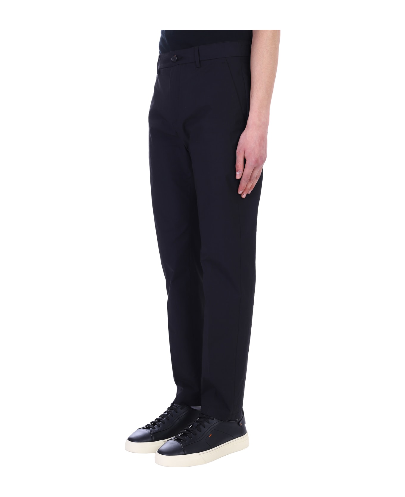Department Five Pants In Black Cotton - black