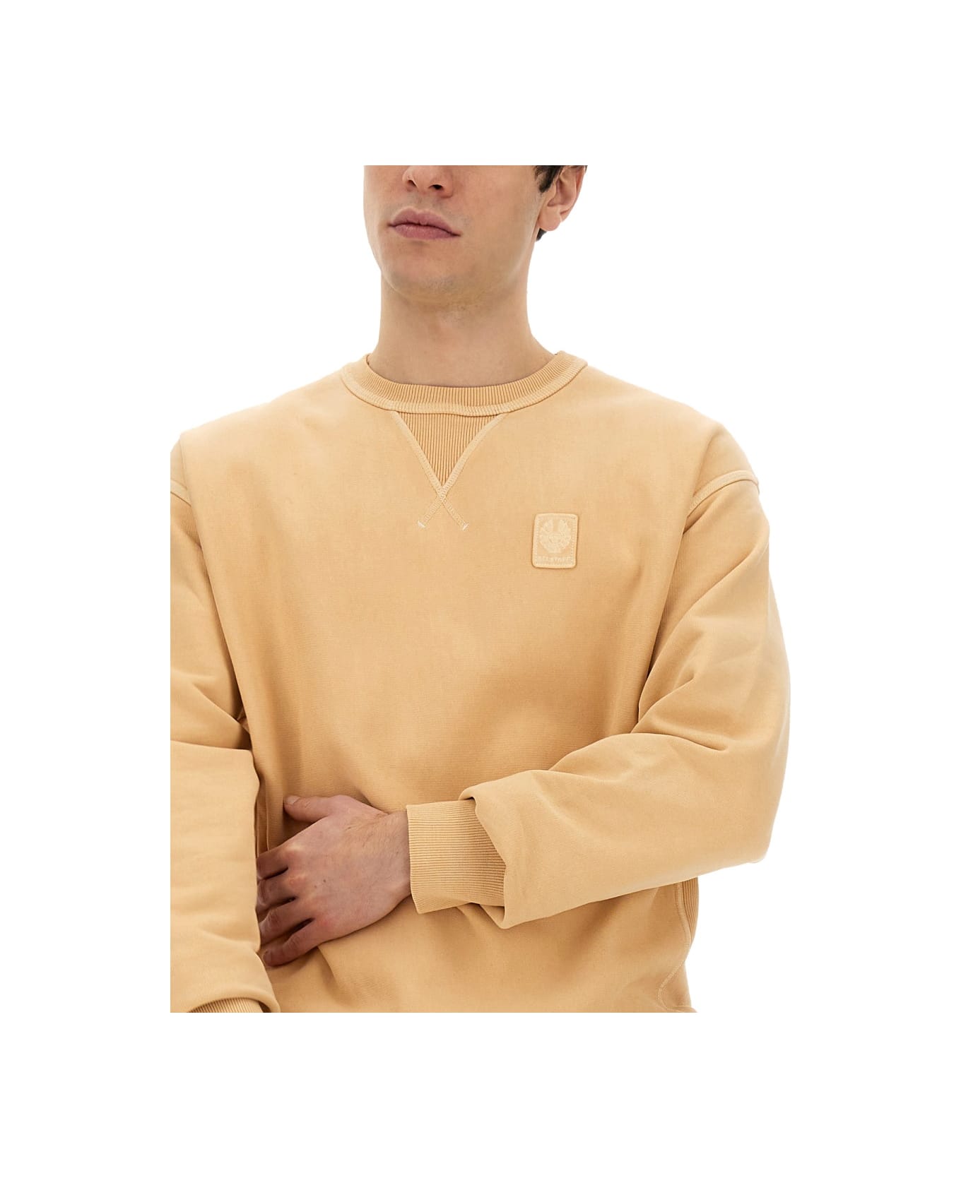 Belstaff Sweatshirt With Logo - PINK フリース