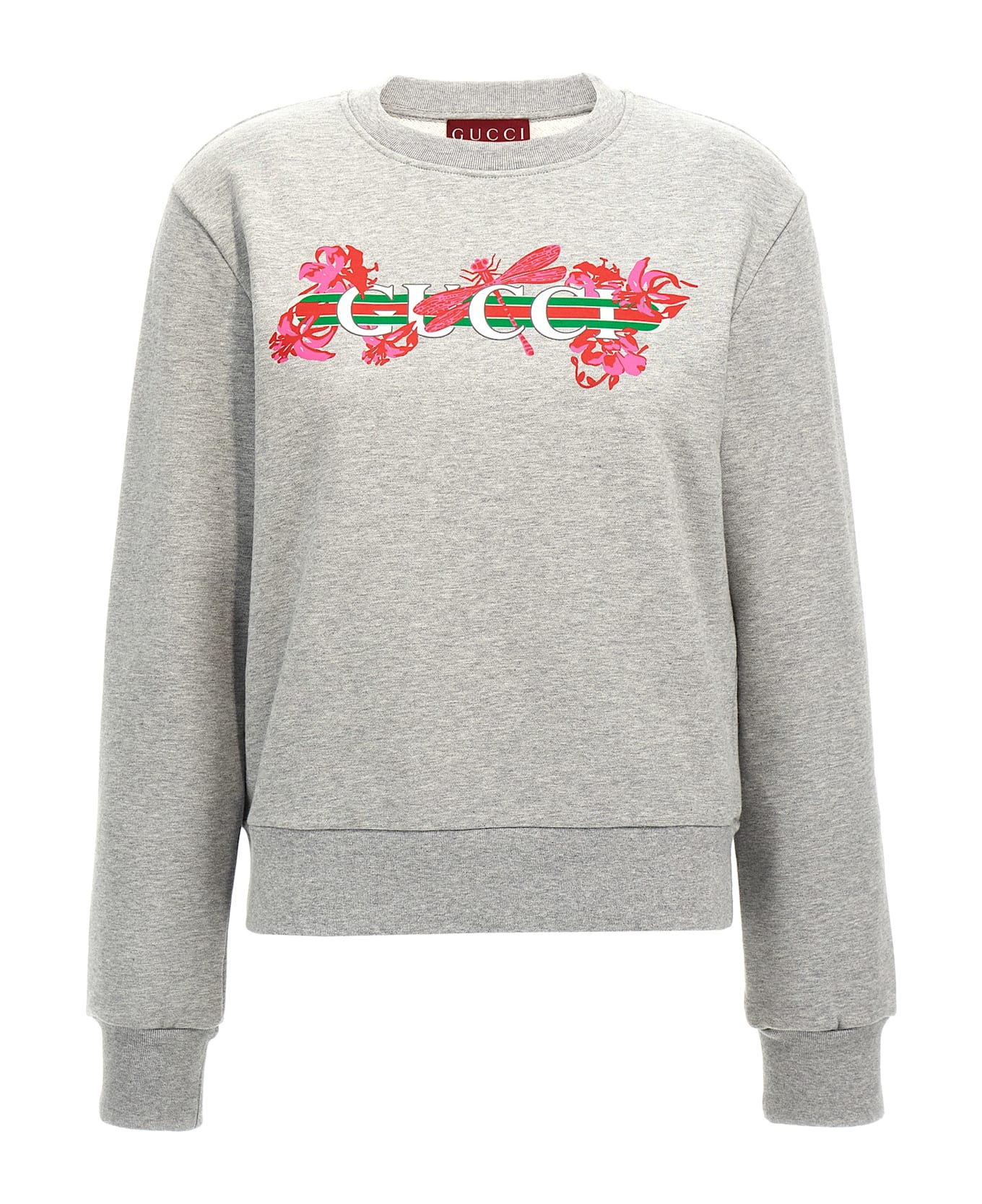 Gucci Logo Print Sweatshirt - Gray